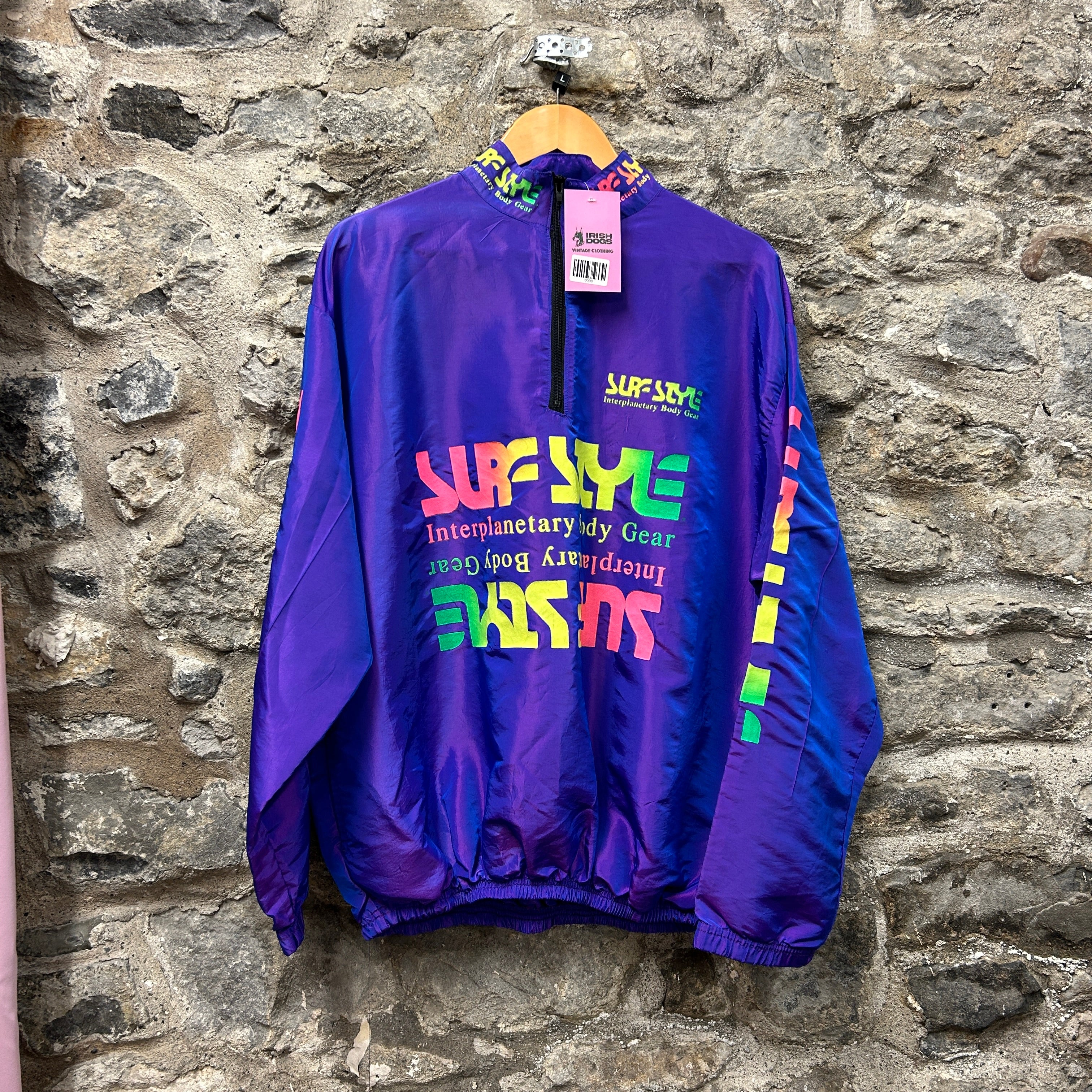 Vintage Surf Style Windbreaker Jacket