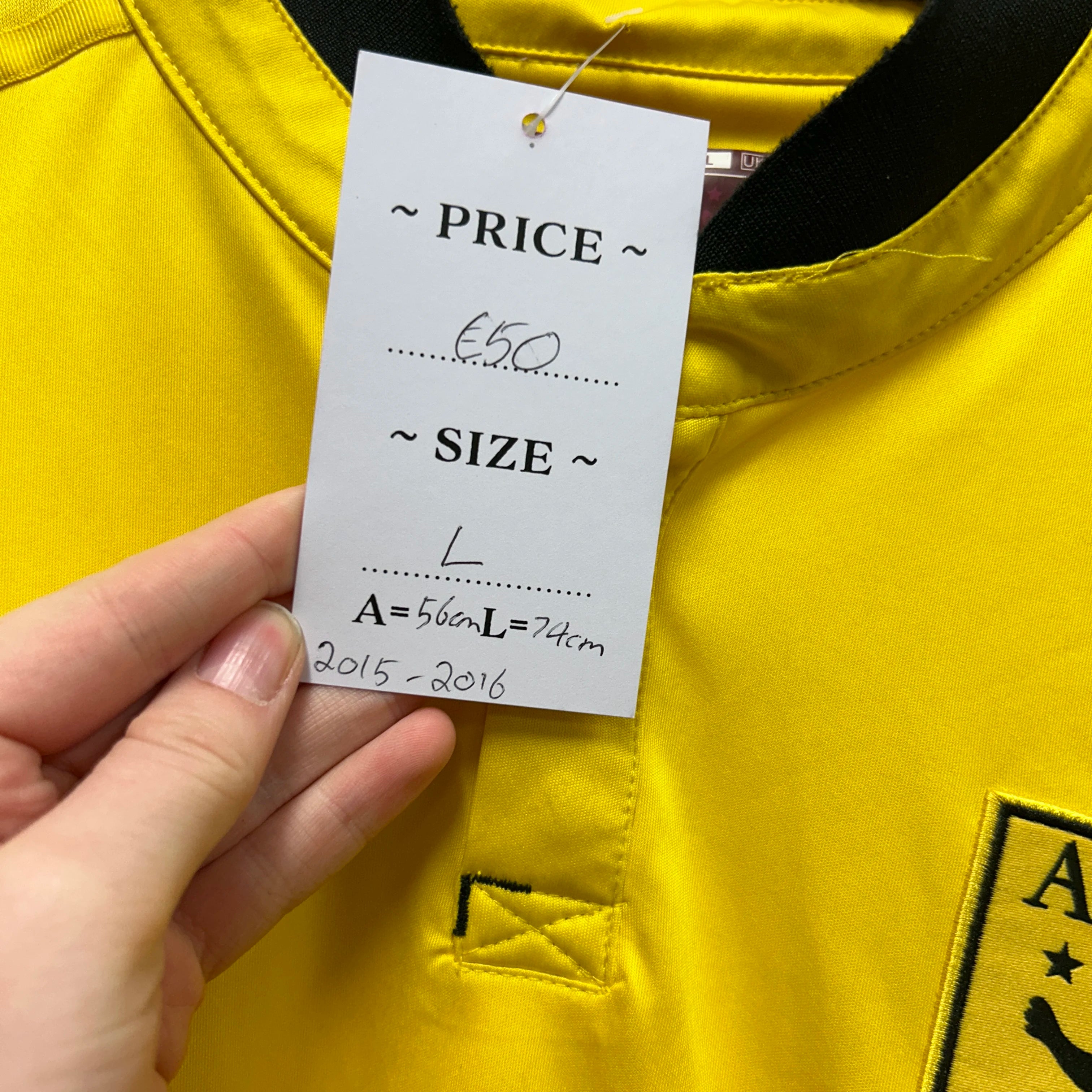 Vintage Aston Villa Football Shirt 2015-2016