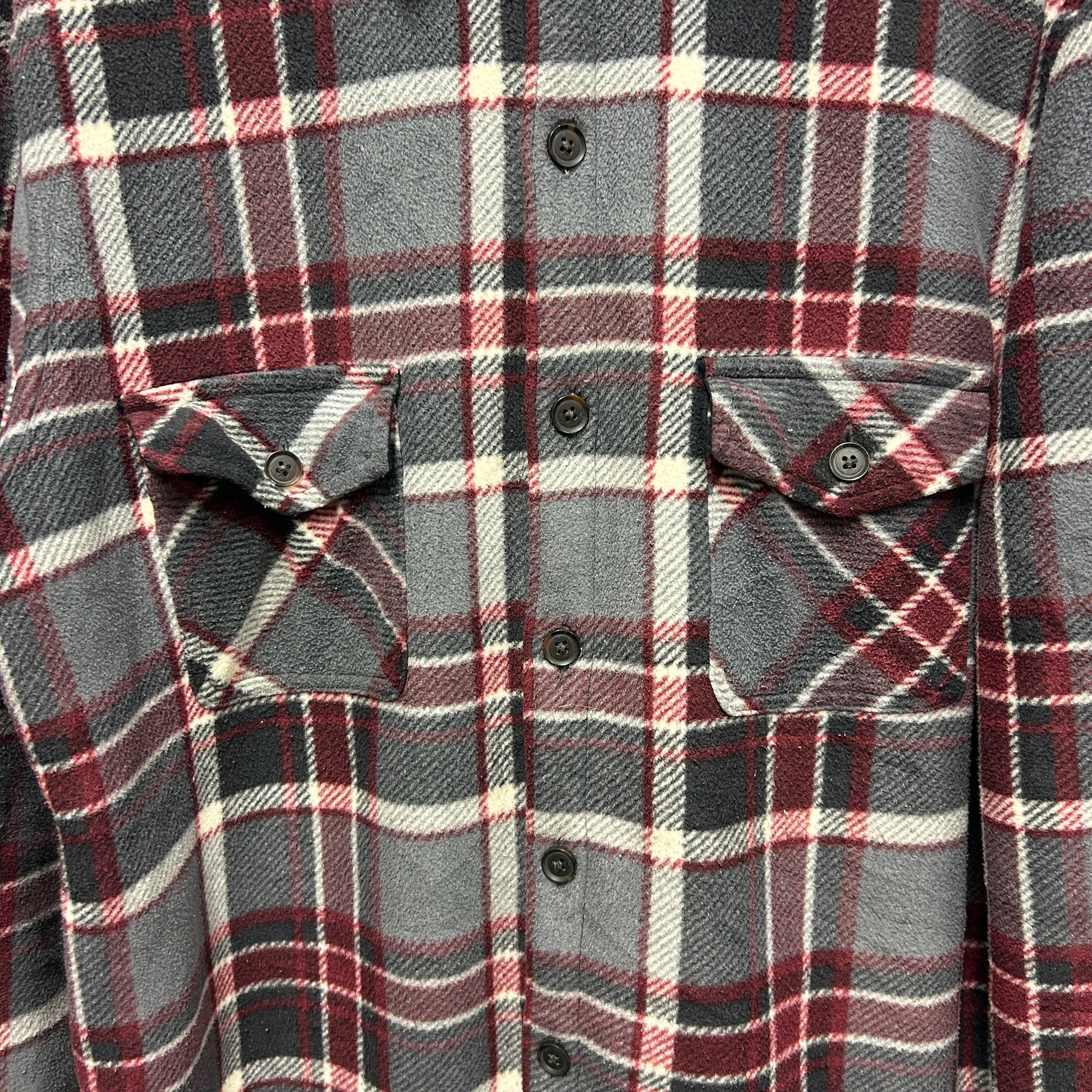 Vintage Freedom Foundry Sherpa-lined Flannel Shirt-jacket