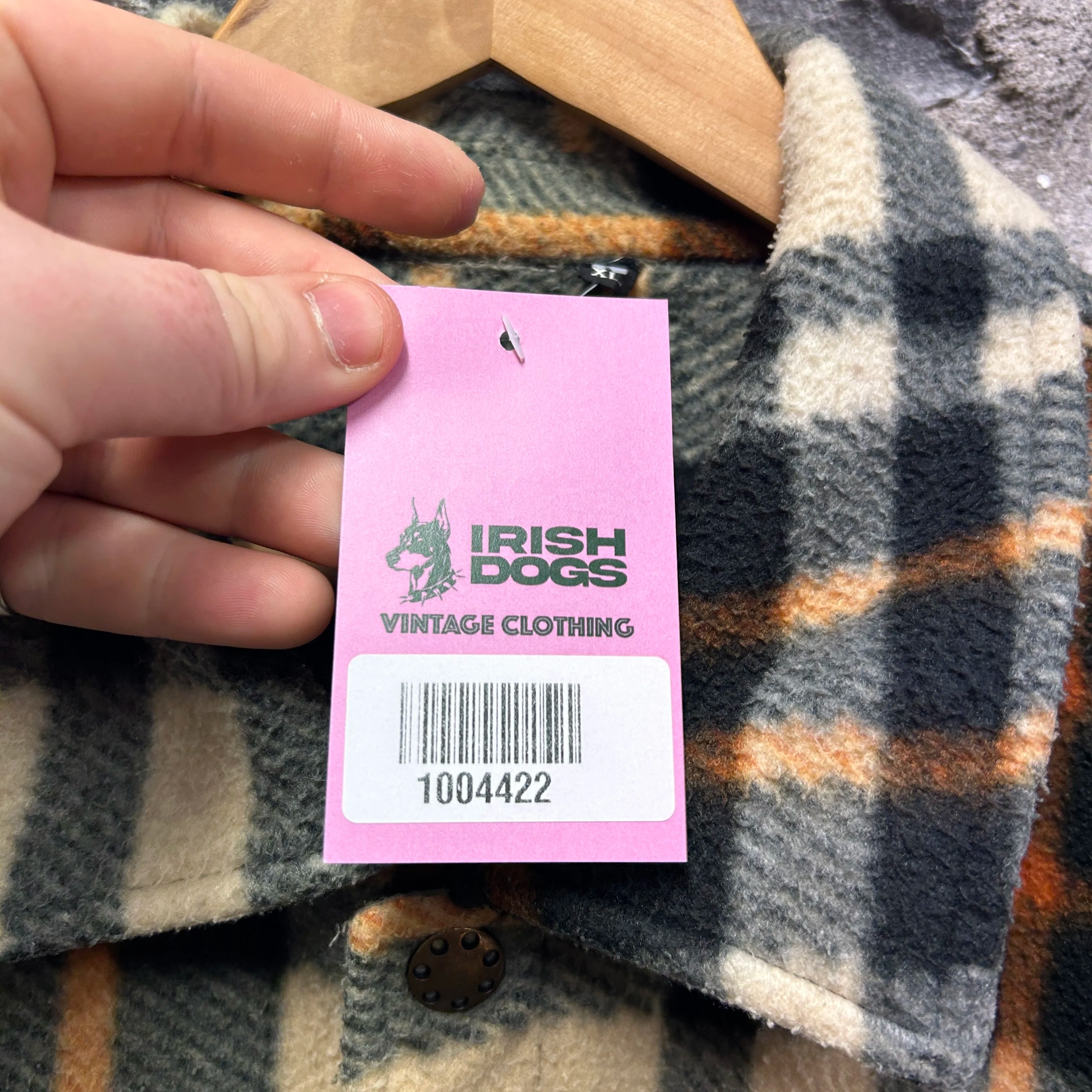 Vintage Irish Dogs Vintage Clothing Plaid Flannel Overshirt