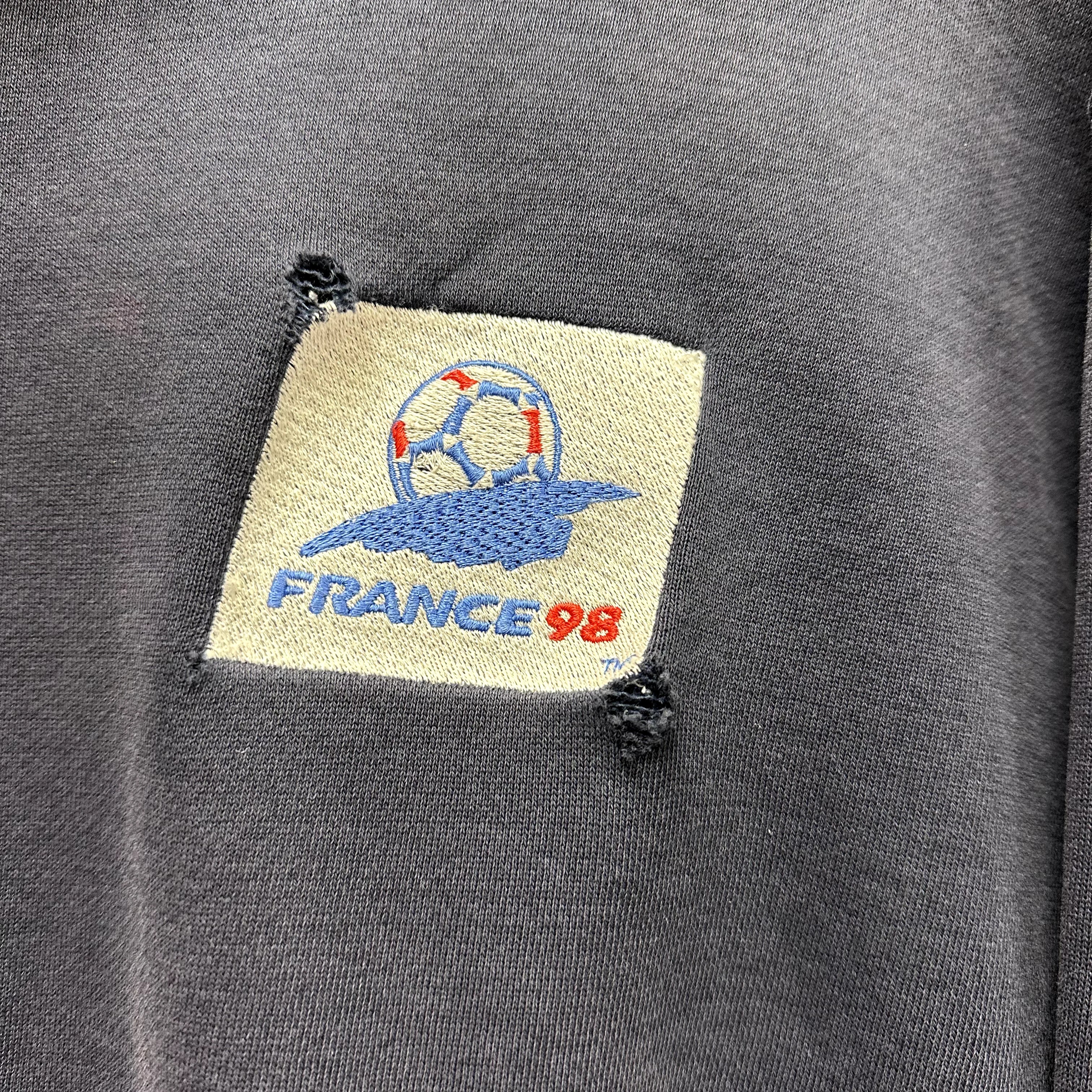 Vintage Curr Quarter Zip Sweatshirt France 98