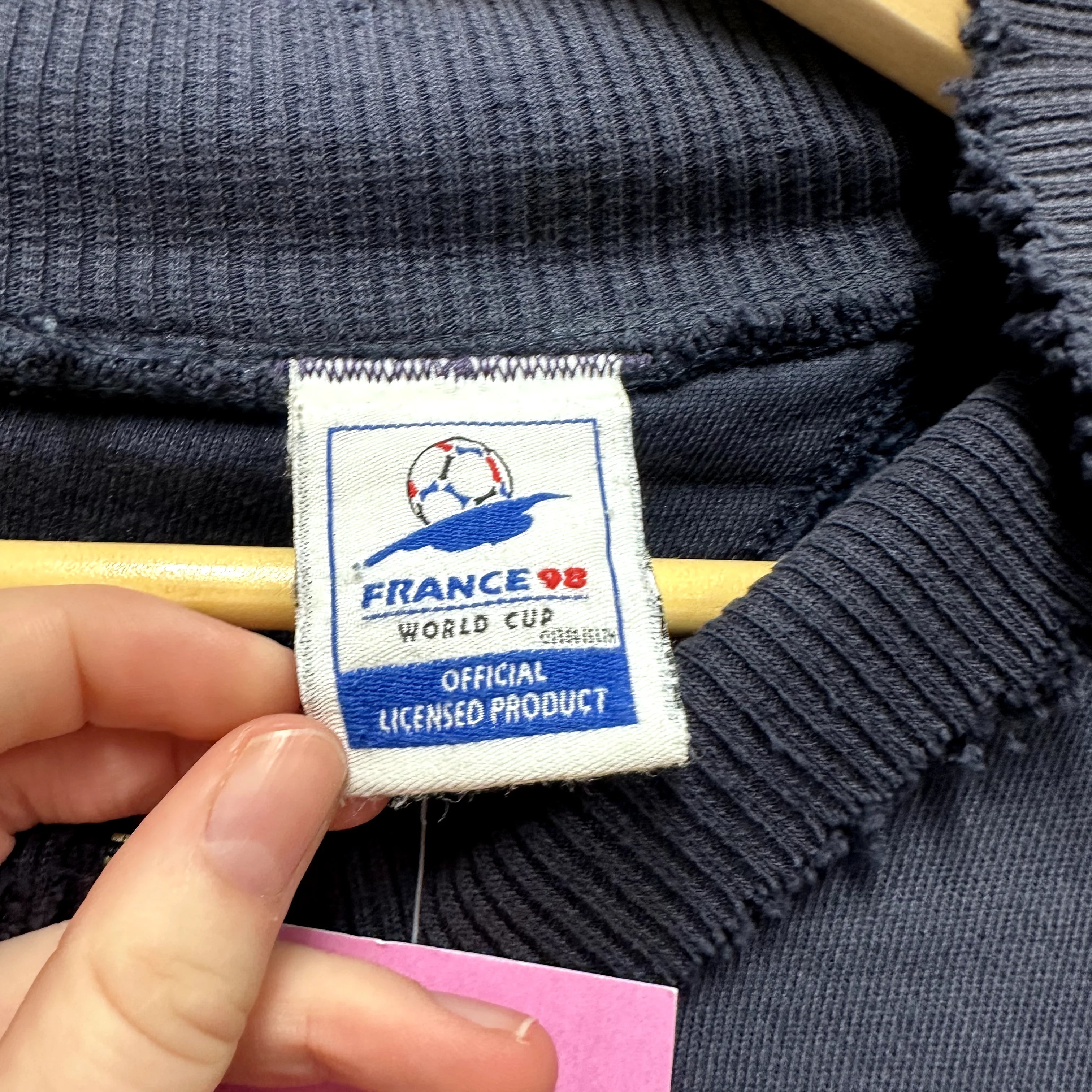 Vintage Curr Quarter Zip Sweatshirt France 98