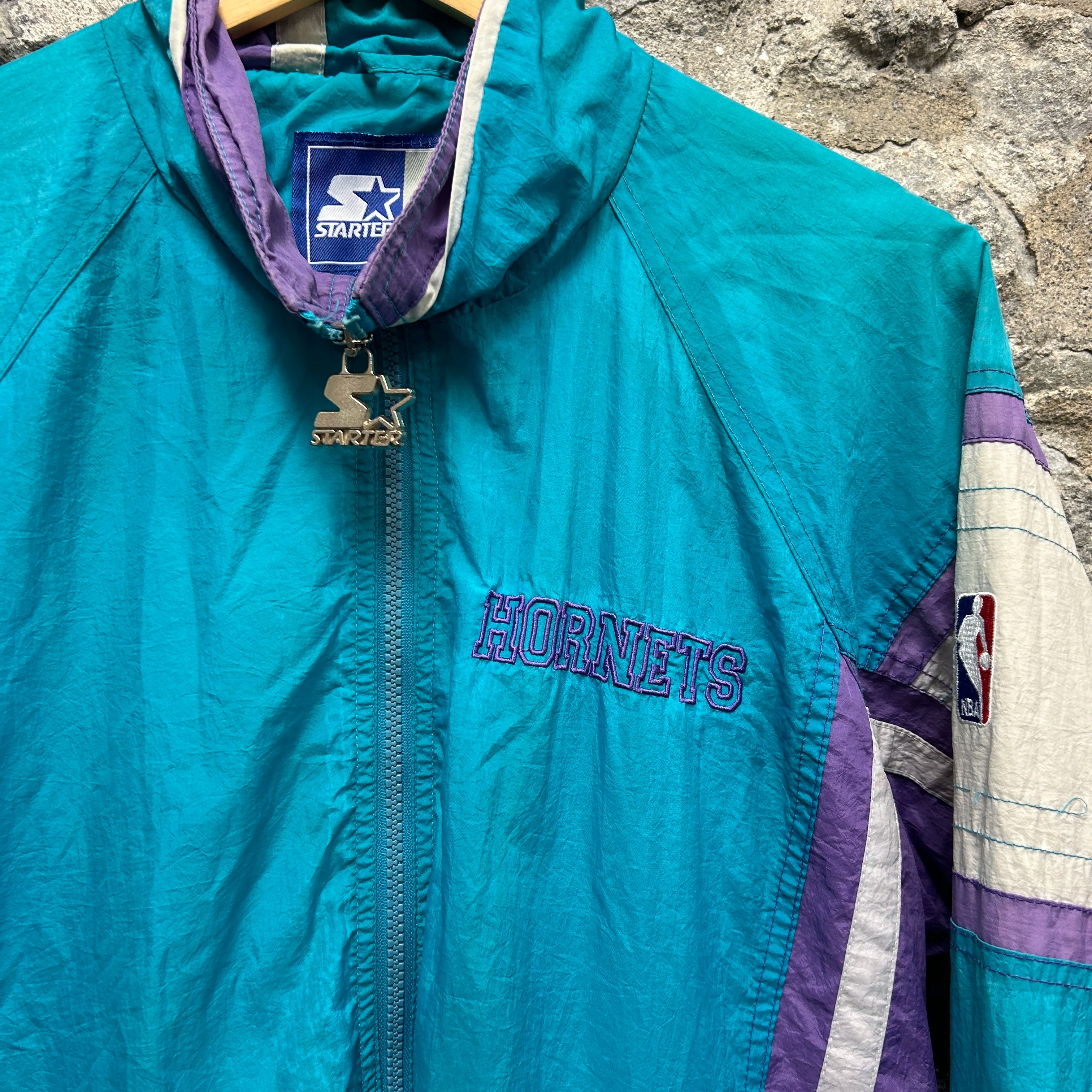 Vintage Charlotte hornets Starter Windbreaker Jacket