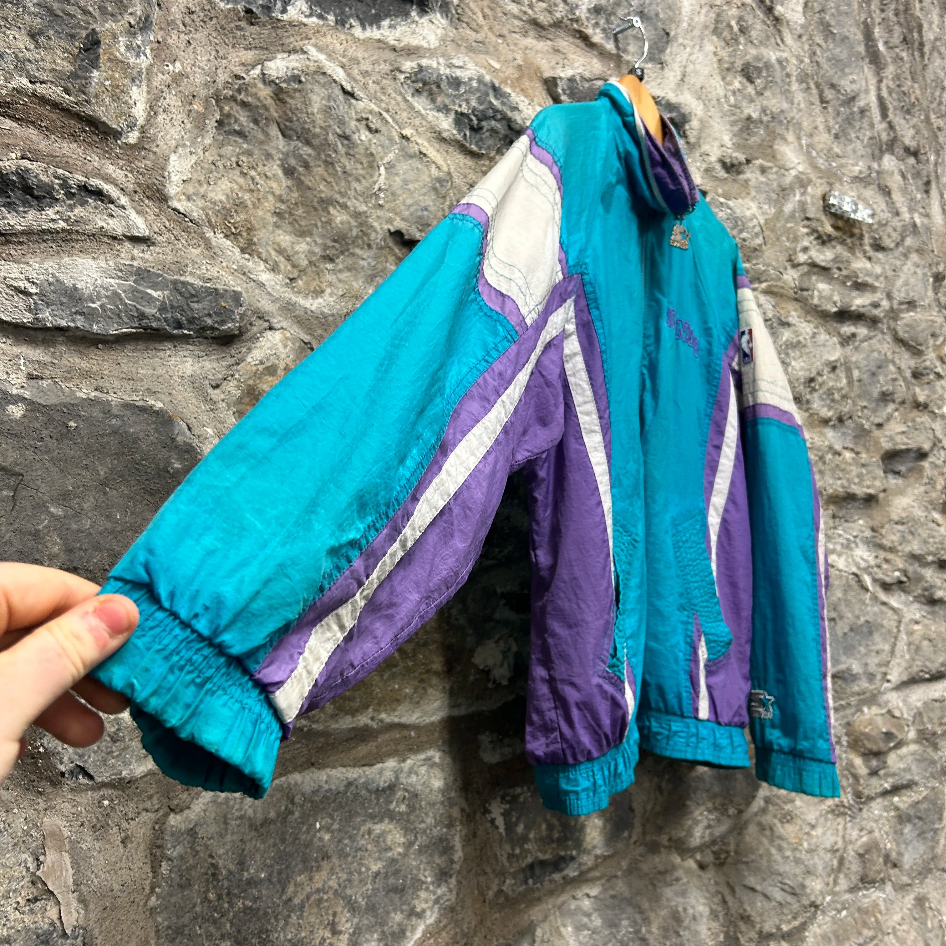 Vintage Charlotte hornets Starter Windbreaker Jacket