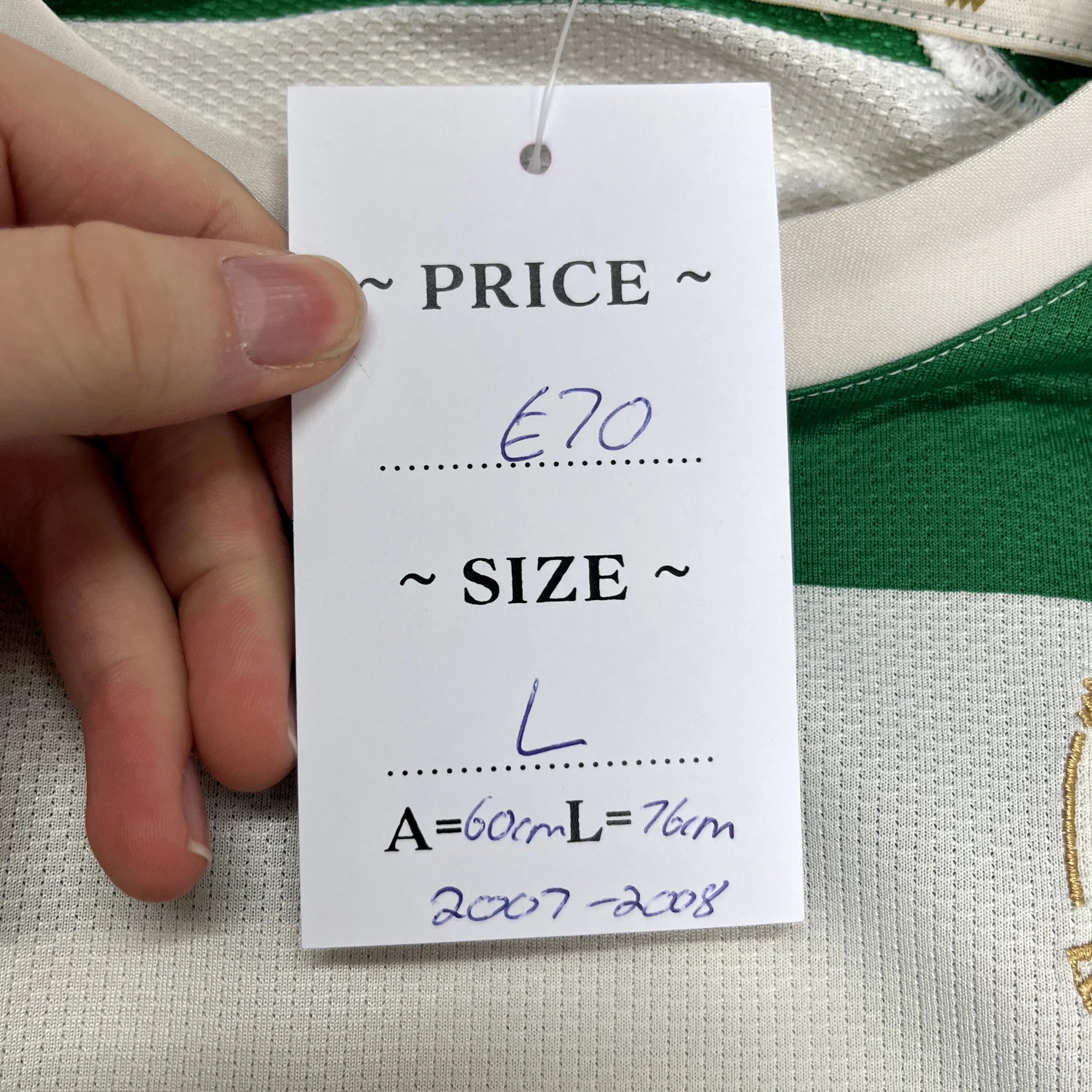 Vintage Celtic Football Shirt-2007/2008