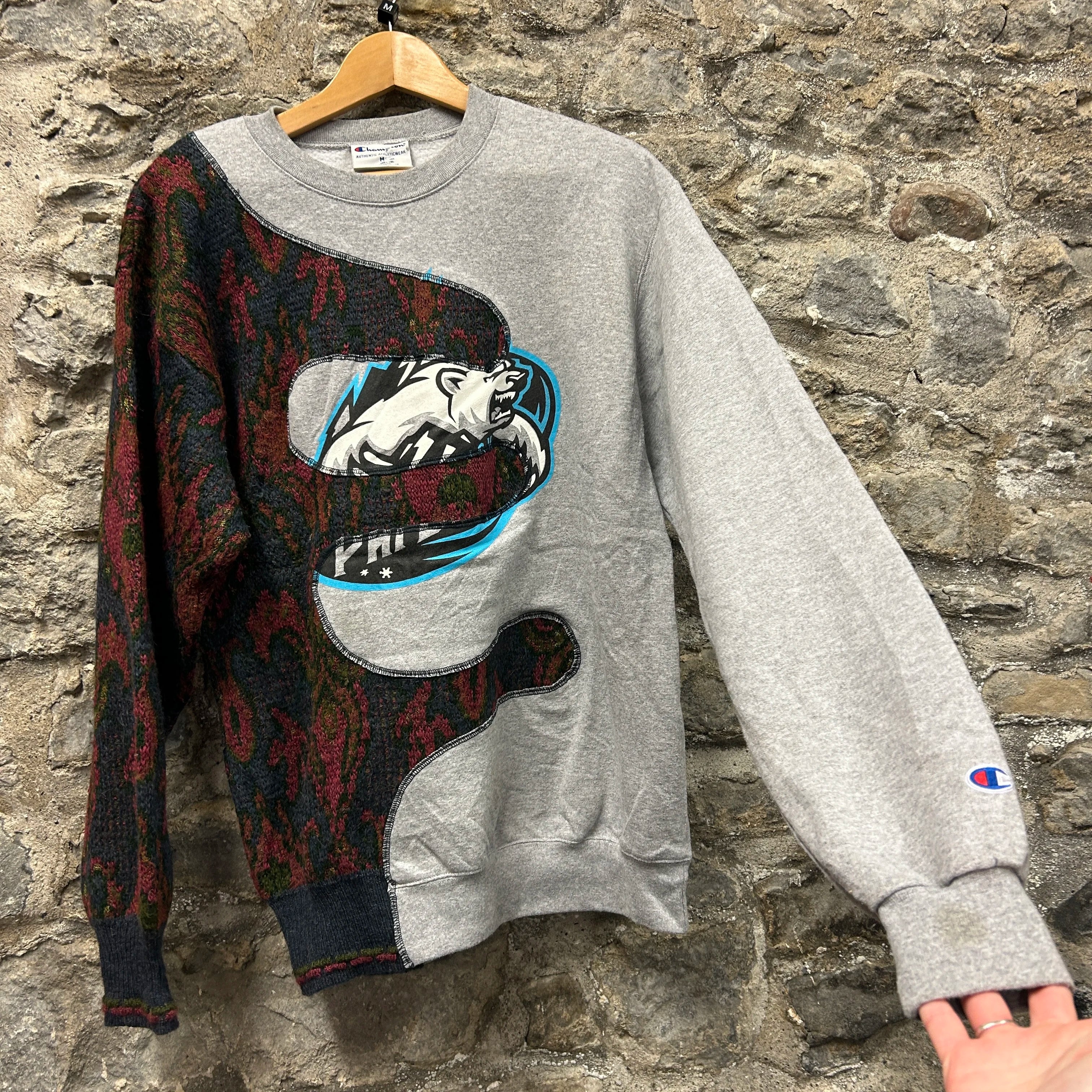 <p>Champion Patterned Rework Sweatshirt</p>