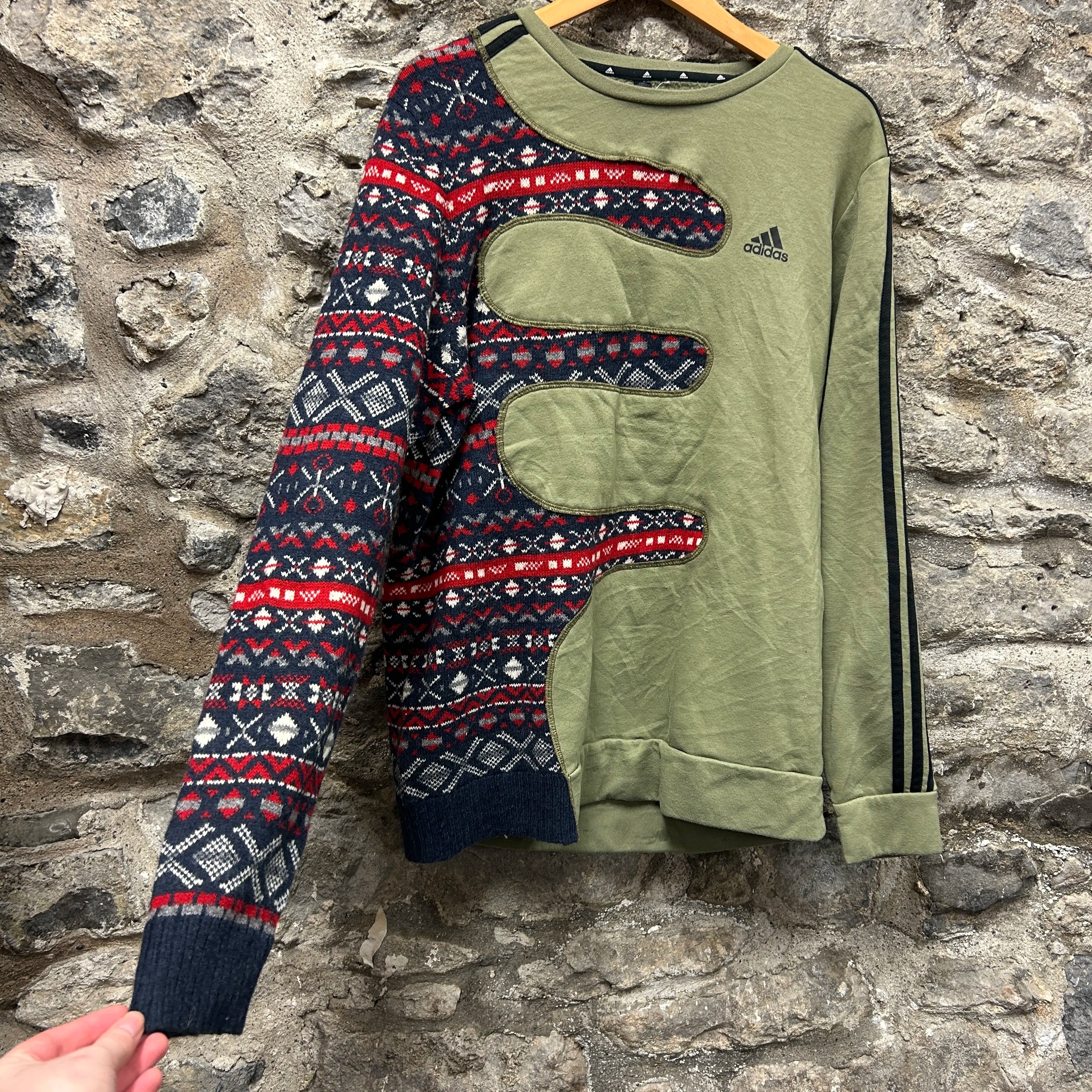 <p>Adidas Patterned Rework Sweatshirt</p>