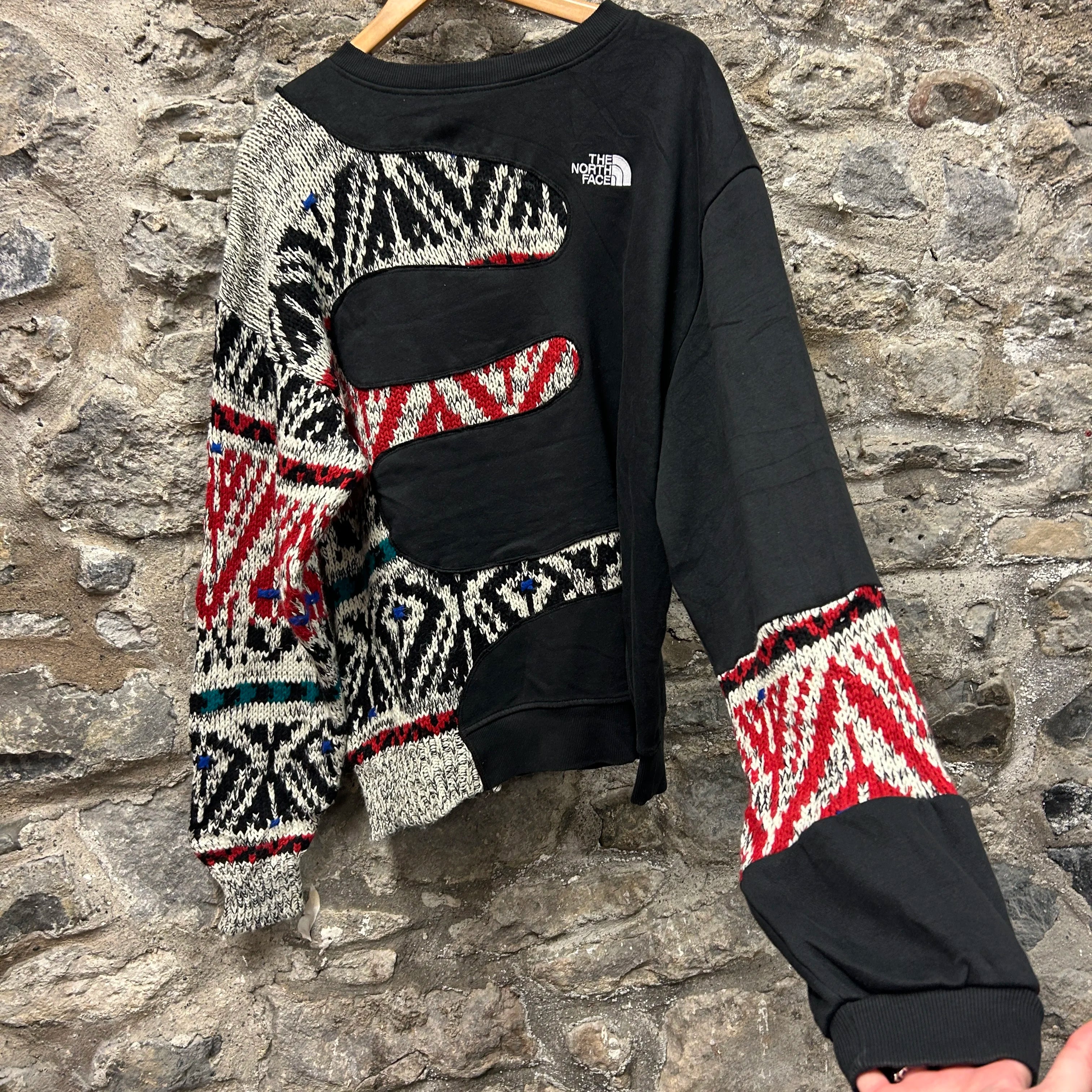 <p>The North Face Patterned Rework Sweatshirt</p>