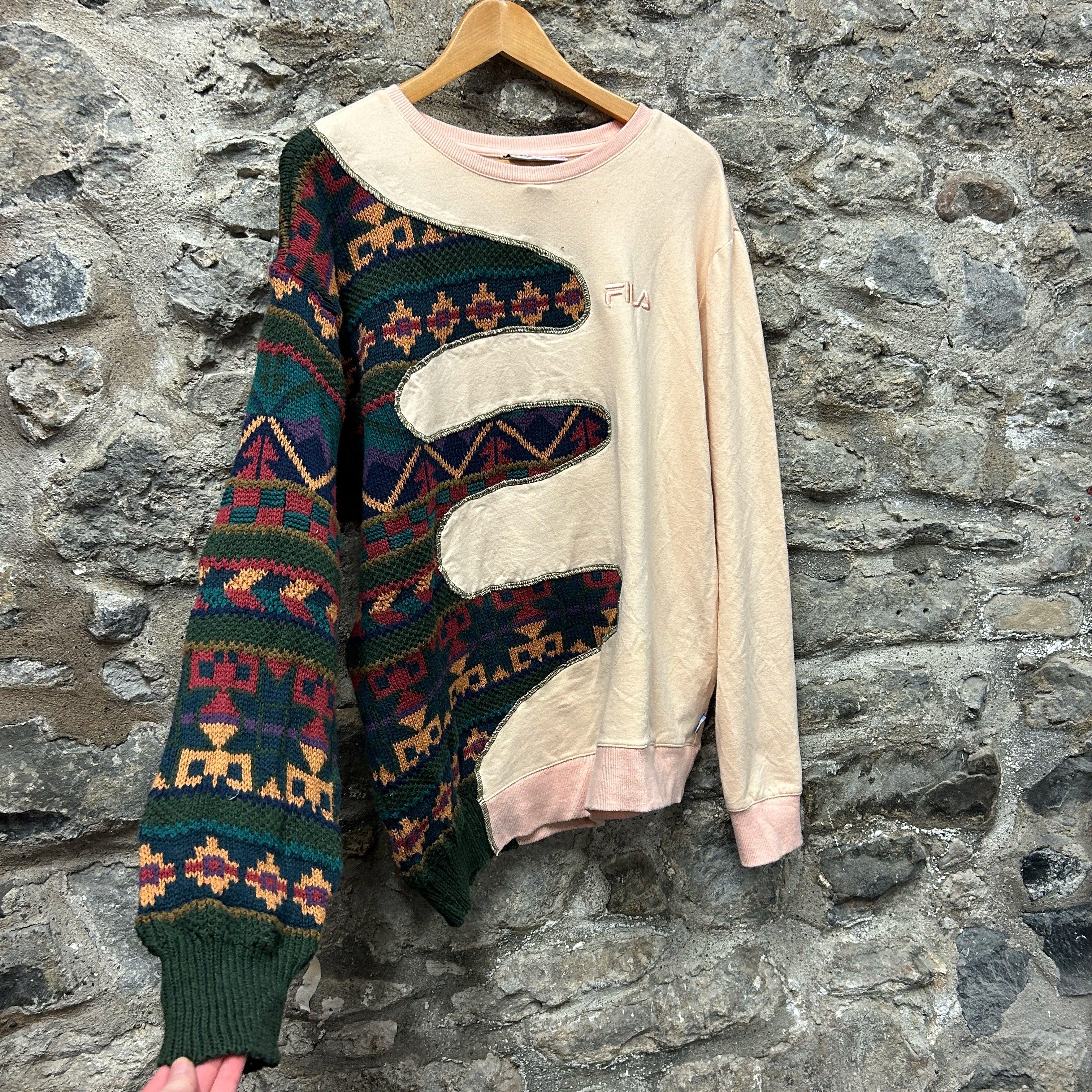 <p>Fila Patterned Rework Sweatshirt</p>