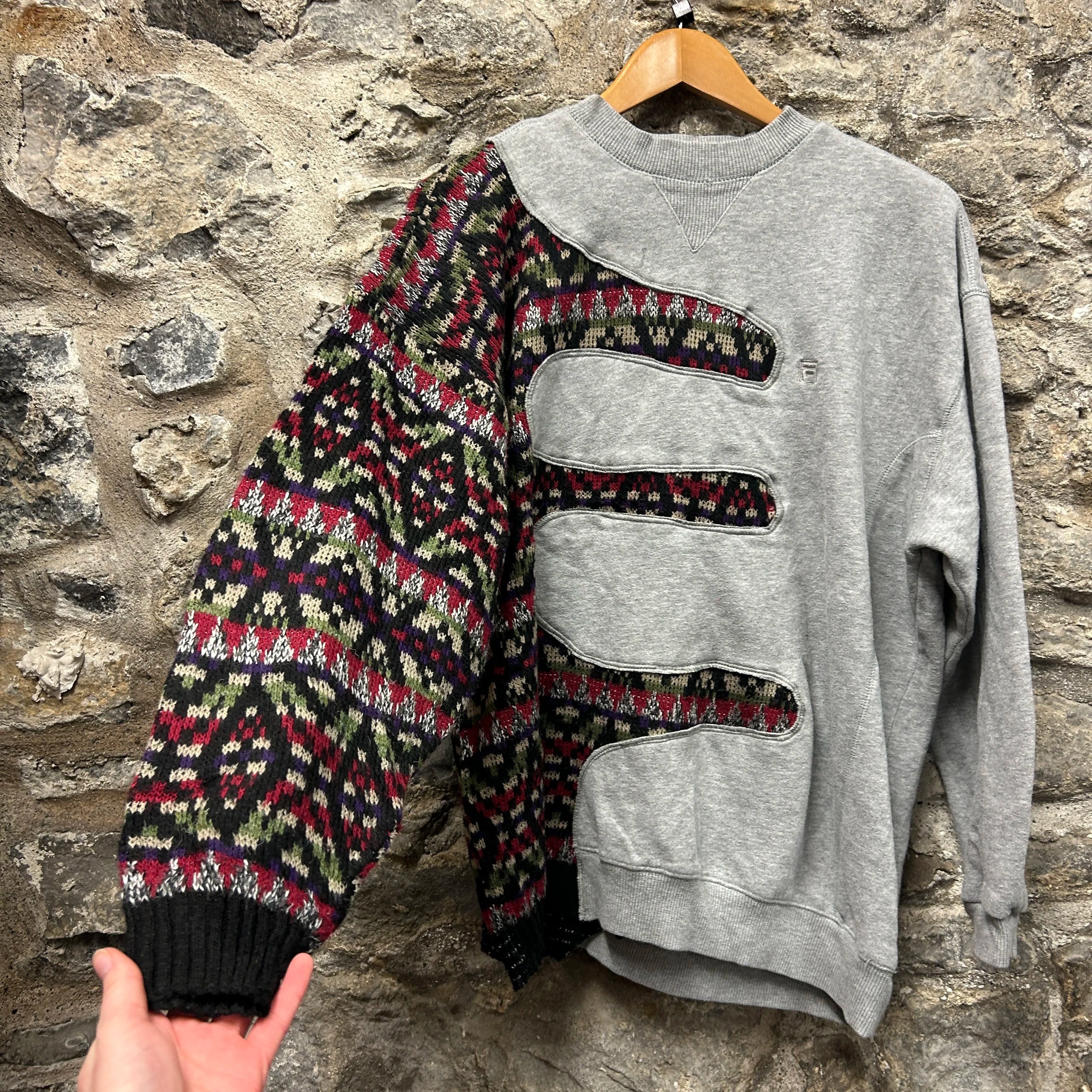 <p>Fila Patterned Rework Sweatshirt</p>