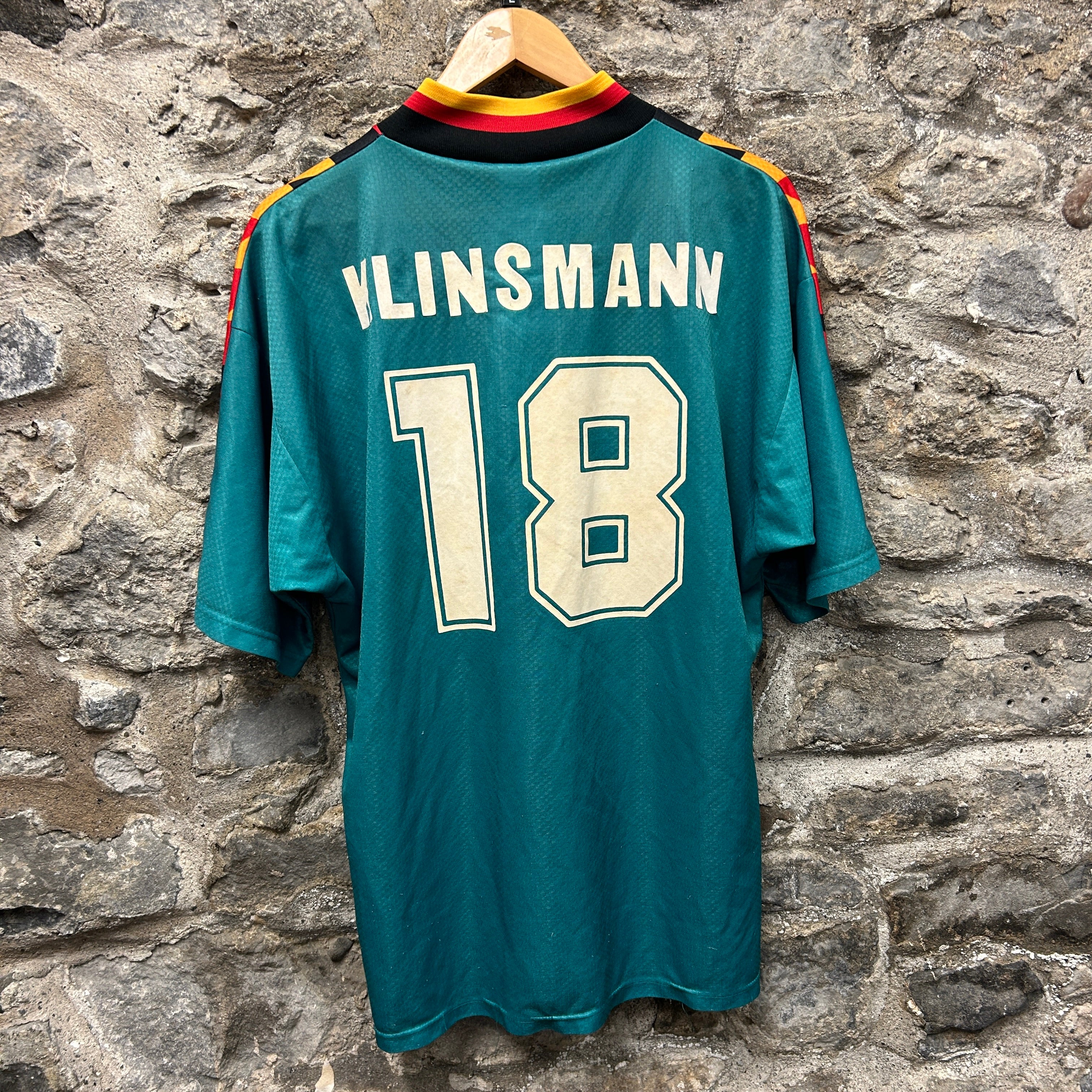 Vintage Germany Klinsmann 1994-1996 Adidas Football Shirt