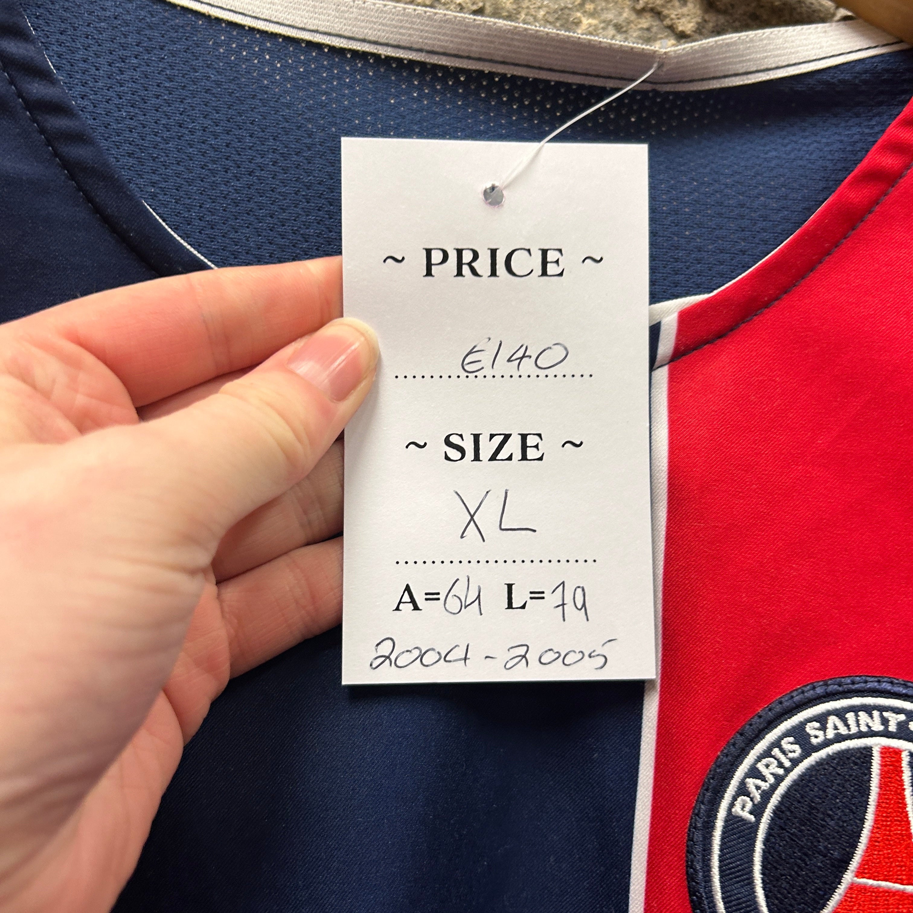 Vintage PSG 2004-2005 Nike Football Shirt