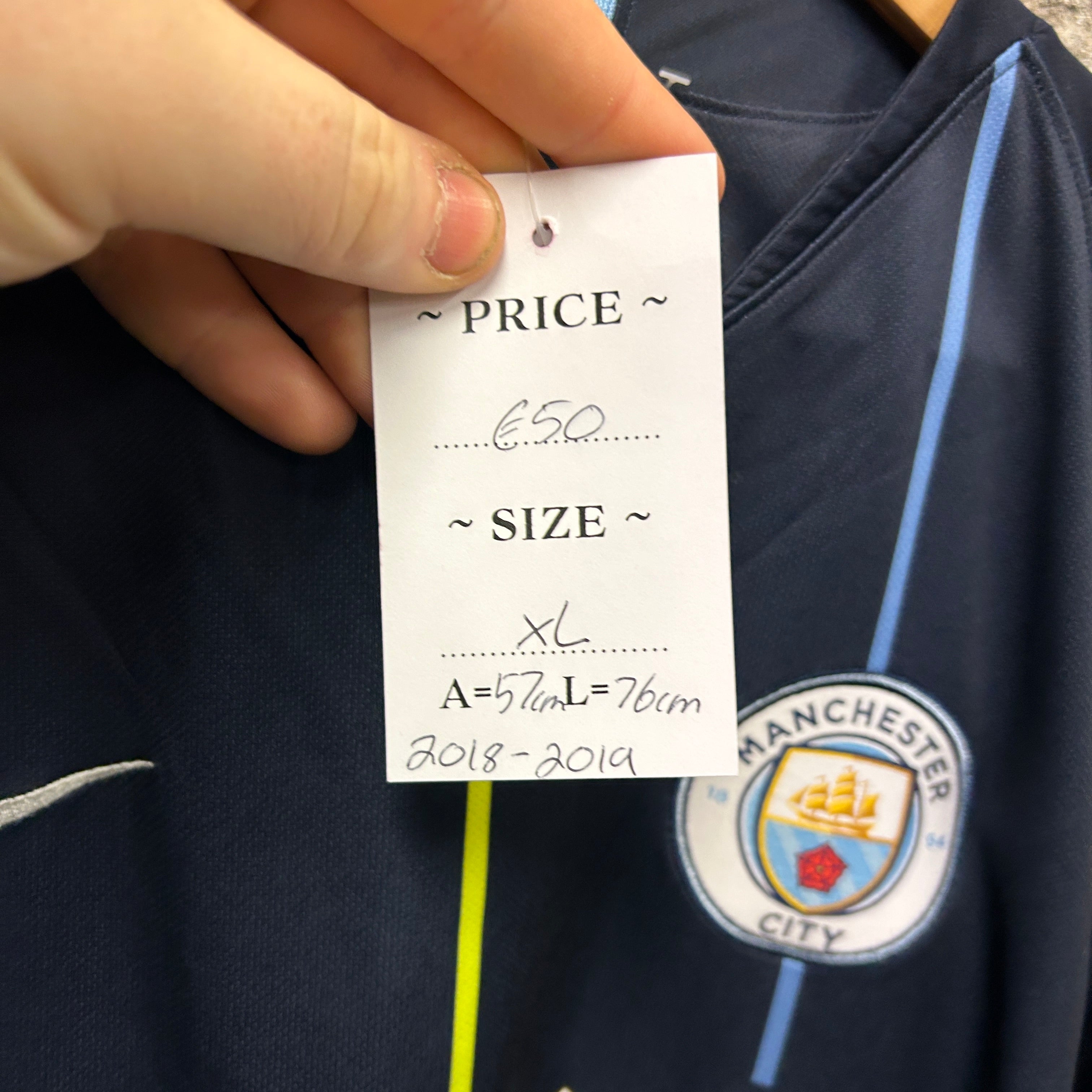 Man City 2018/2019 Nike Football Shirt