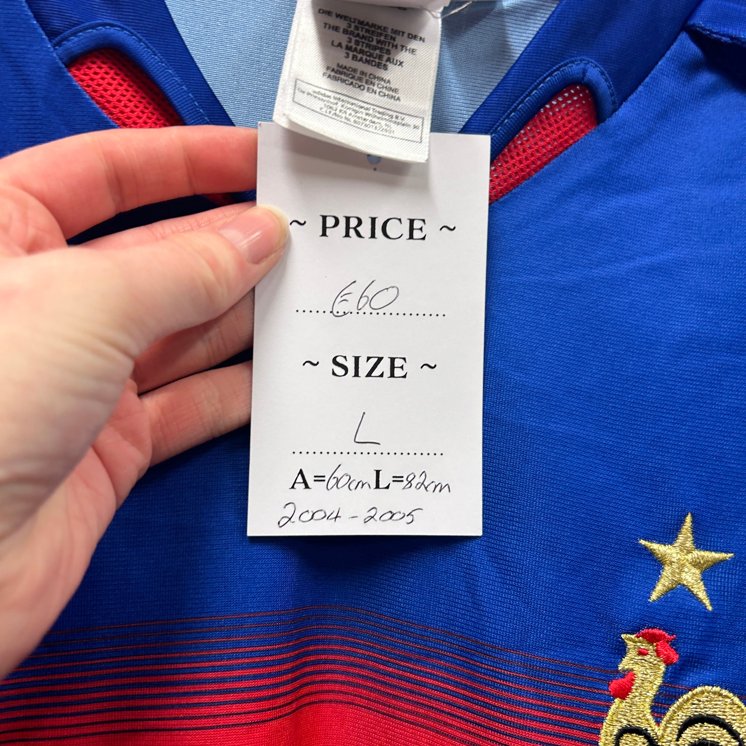 France 2004/2005 Adidas Football Shirt