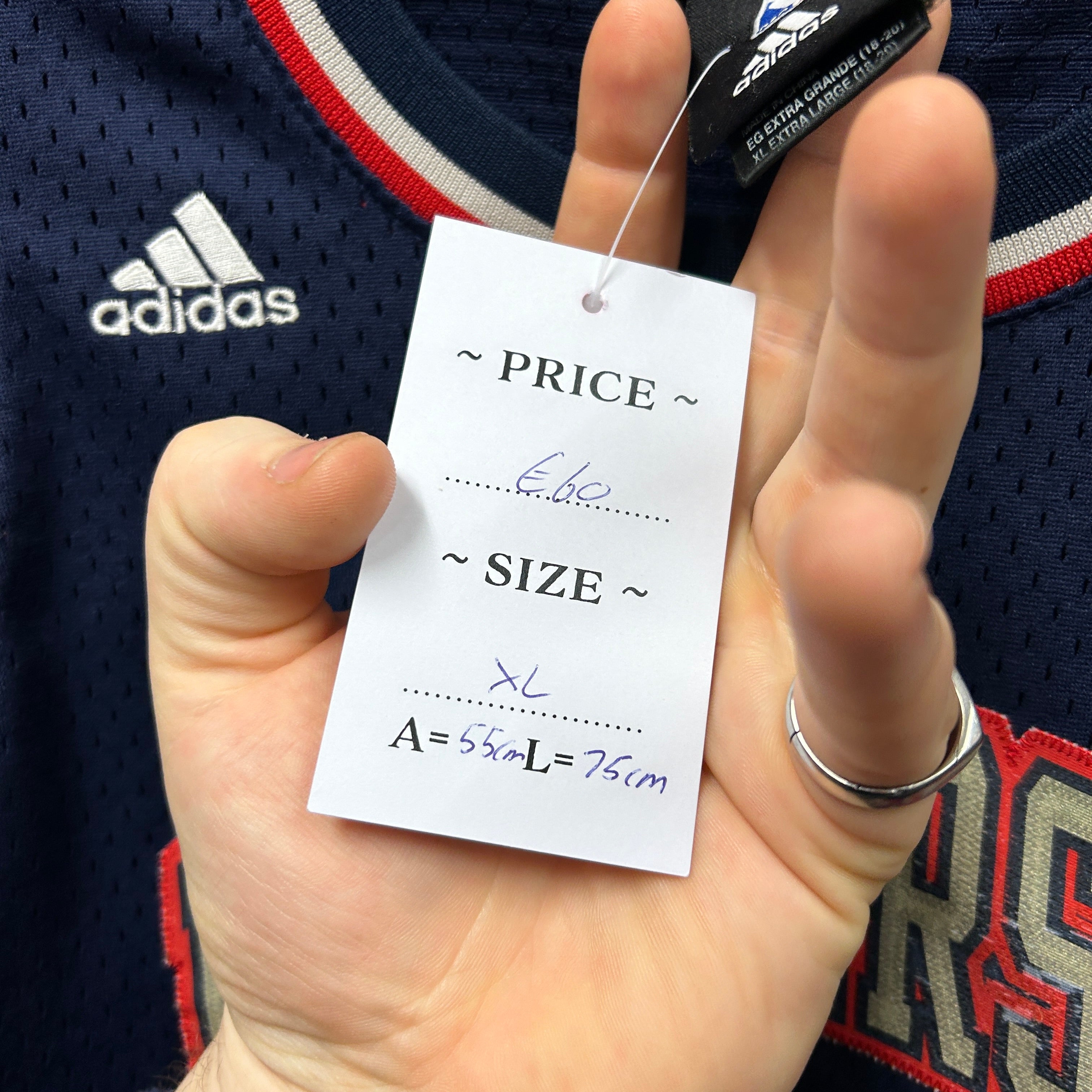 New Jersey Nets Vince Carter Adidas Basketball Jersey