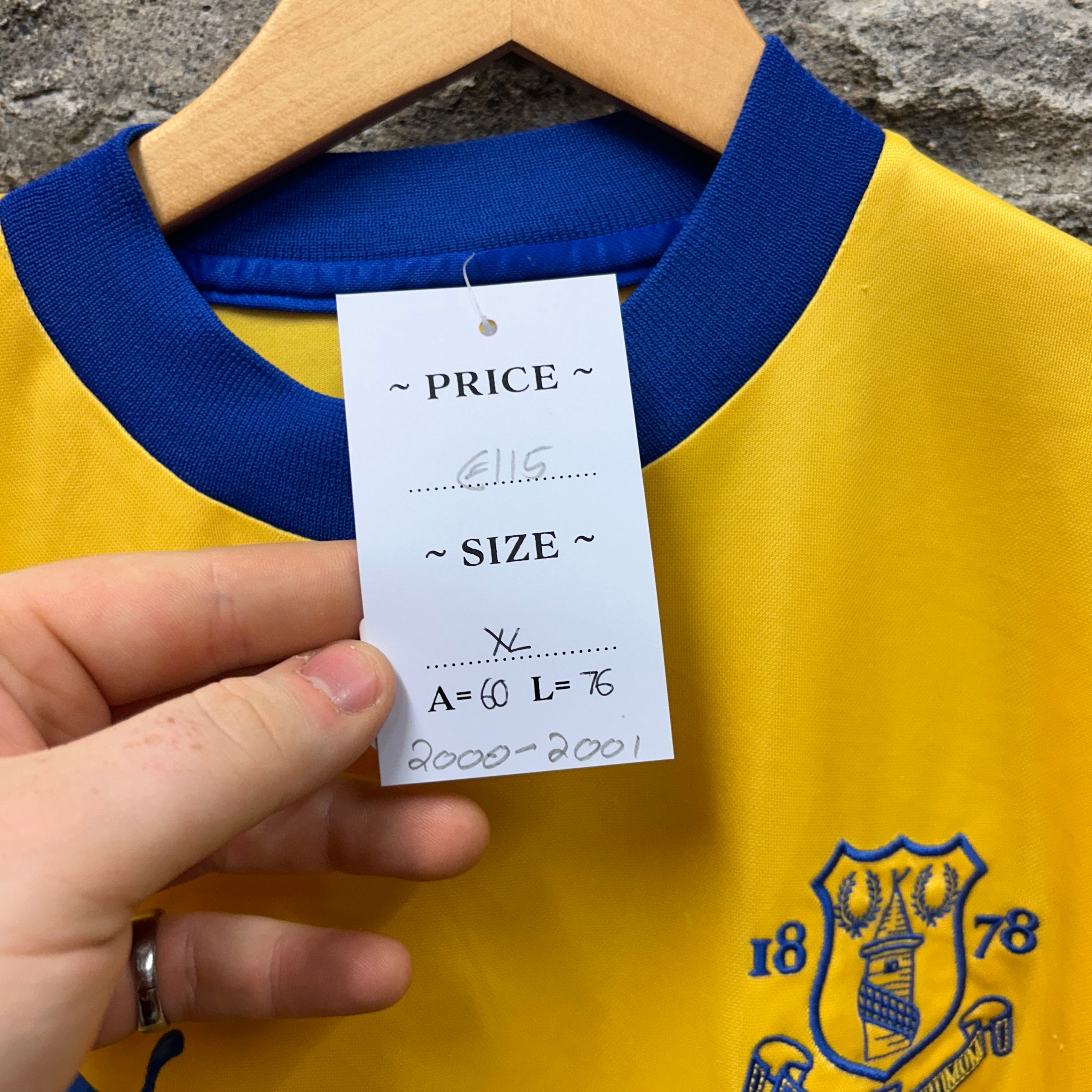 Everton 2000-2001 Puma Football Shirt