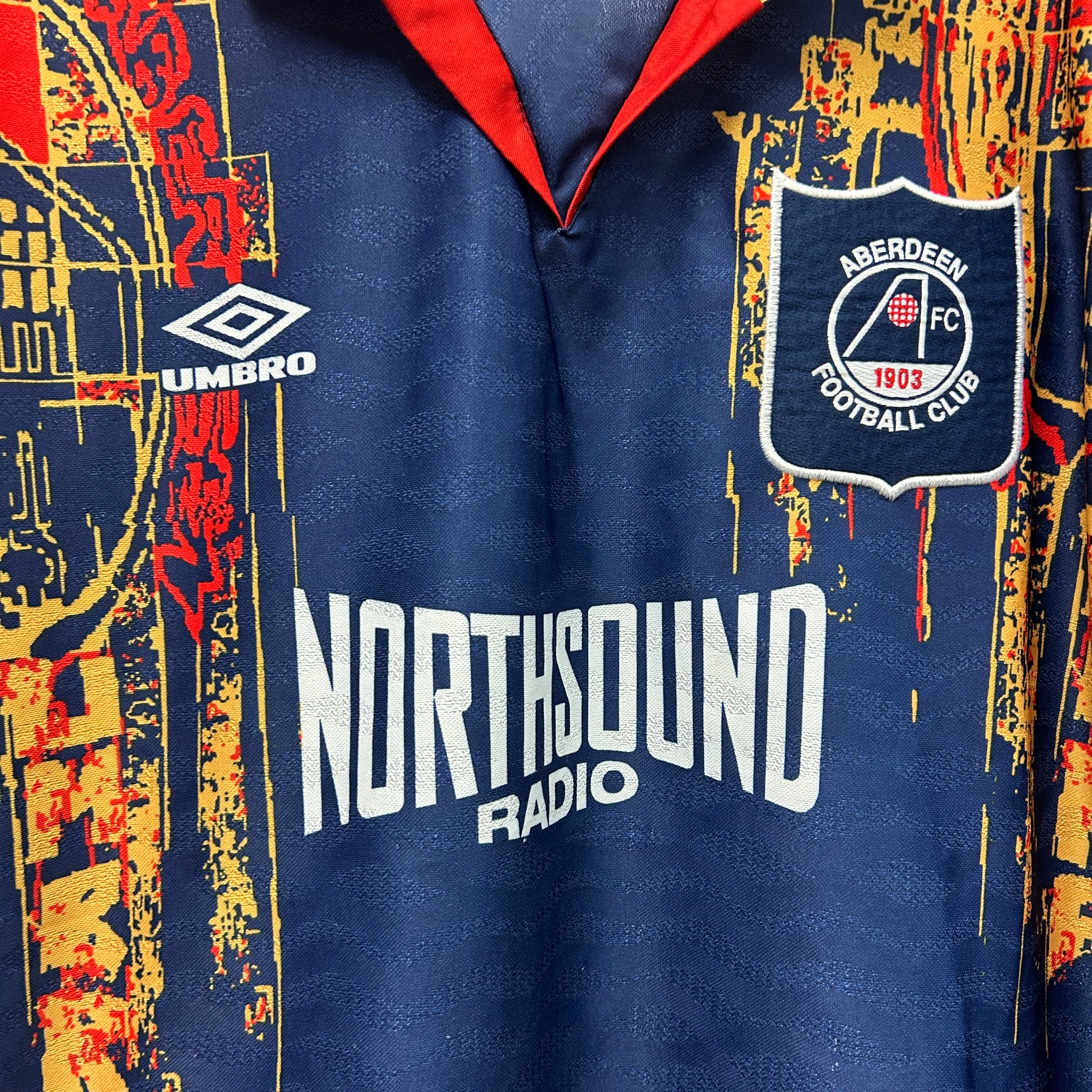 Vintage Aberdeen 1994-1996 Umbro Football Shirt