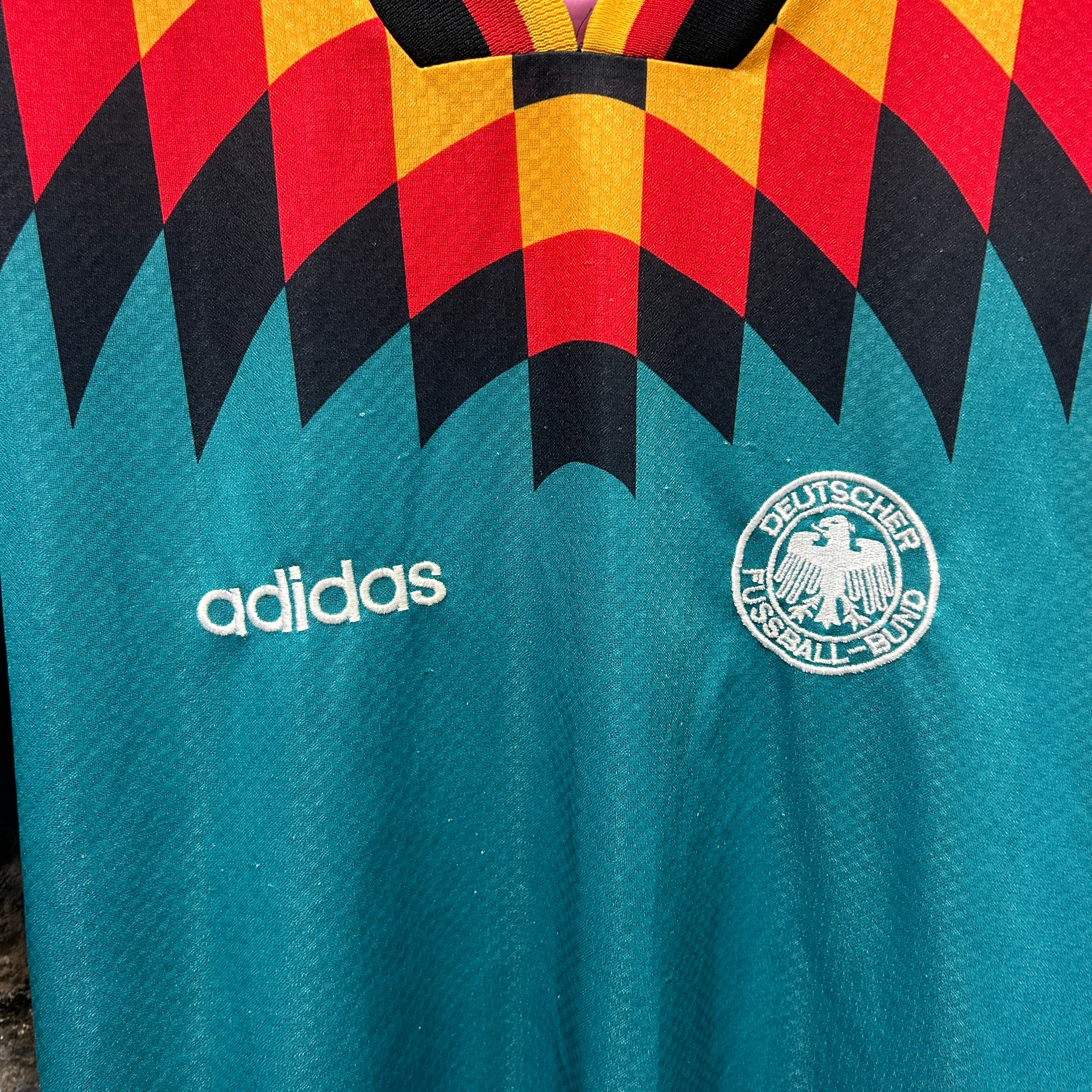 Vintage Germany Klinsmann 1994-1996 Adidas Football Shirt