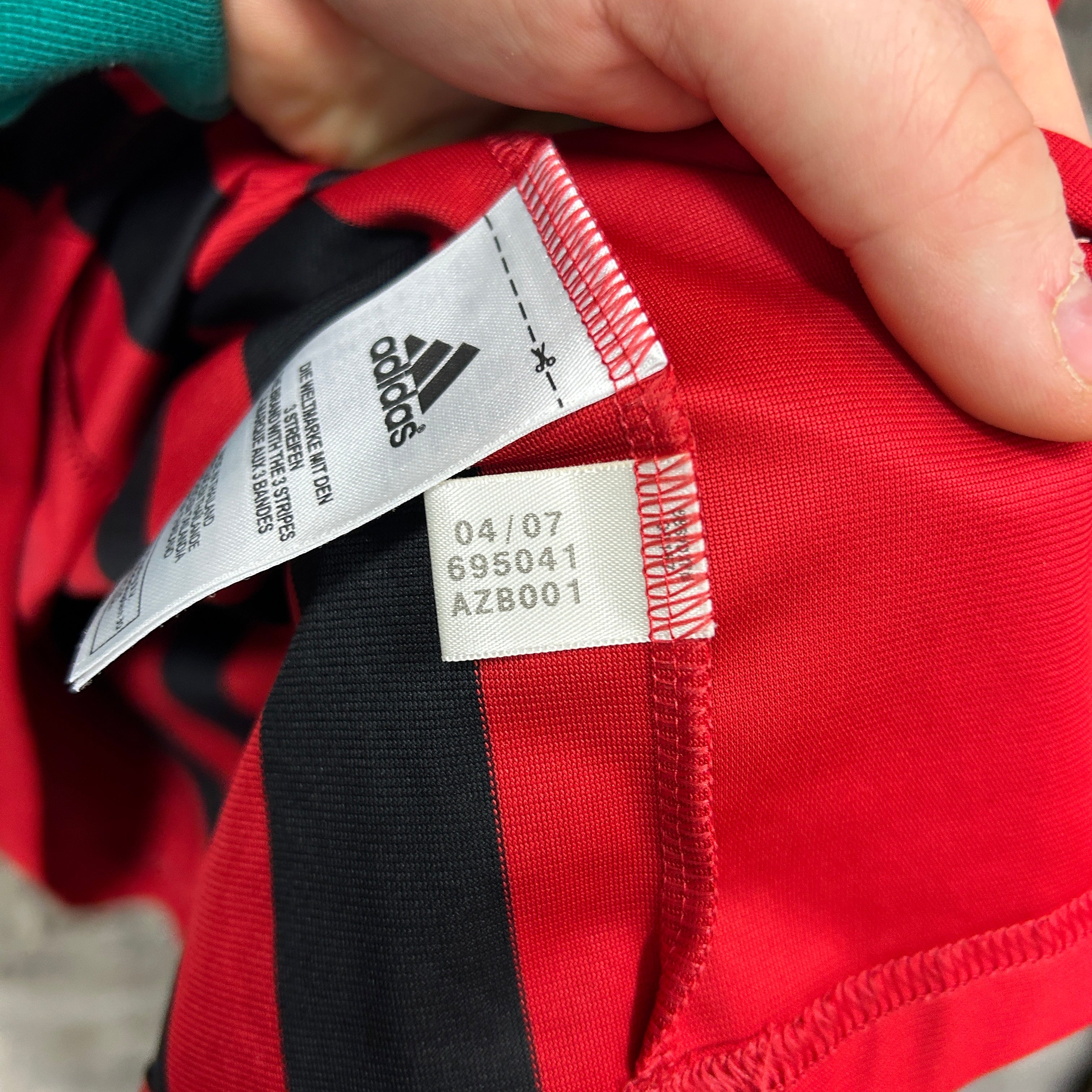 Vintage AC Milan Gattuso 2007/2008 Adidas Football Shirt