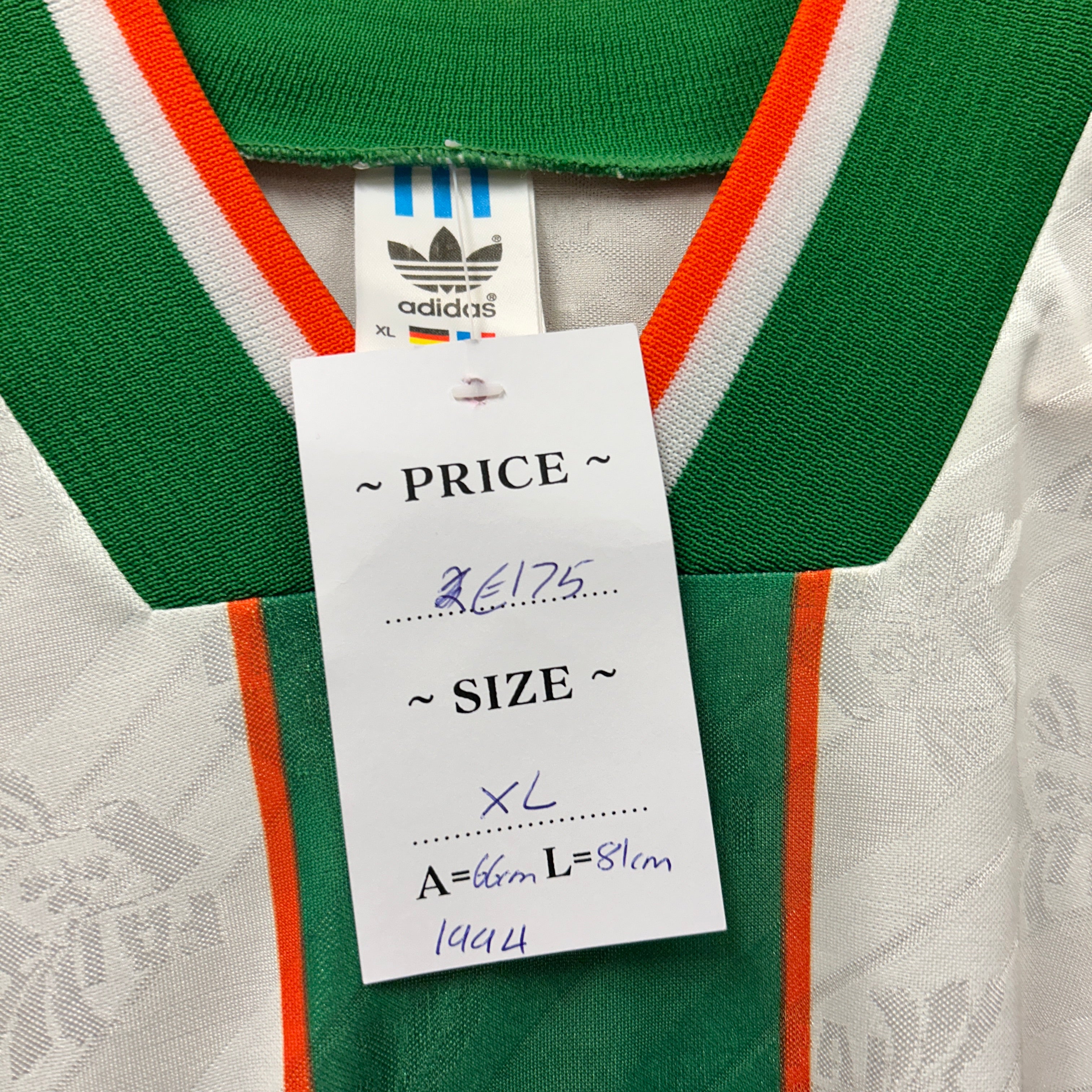 Ireland 1994 Adidas Football Shirt