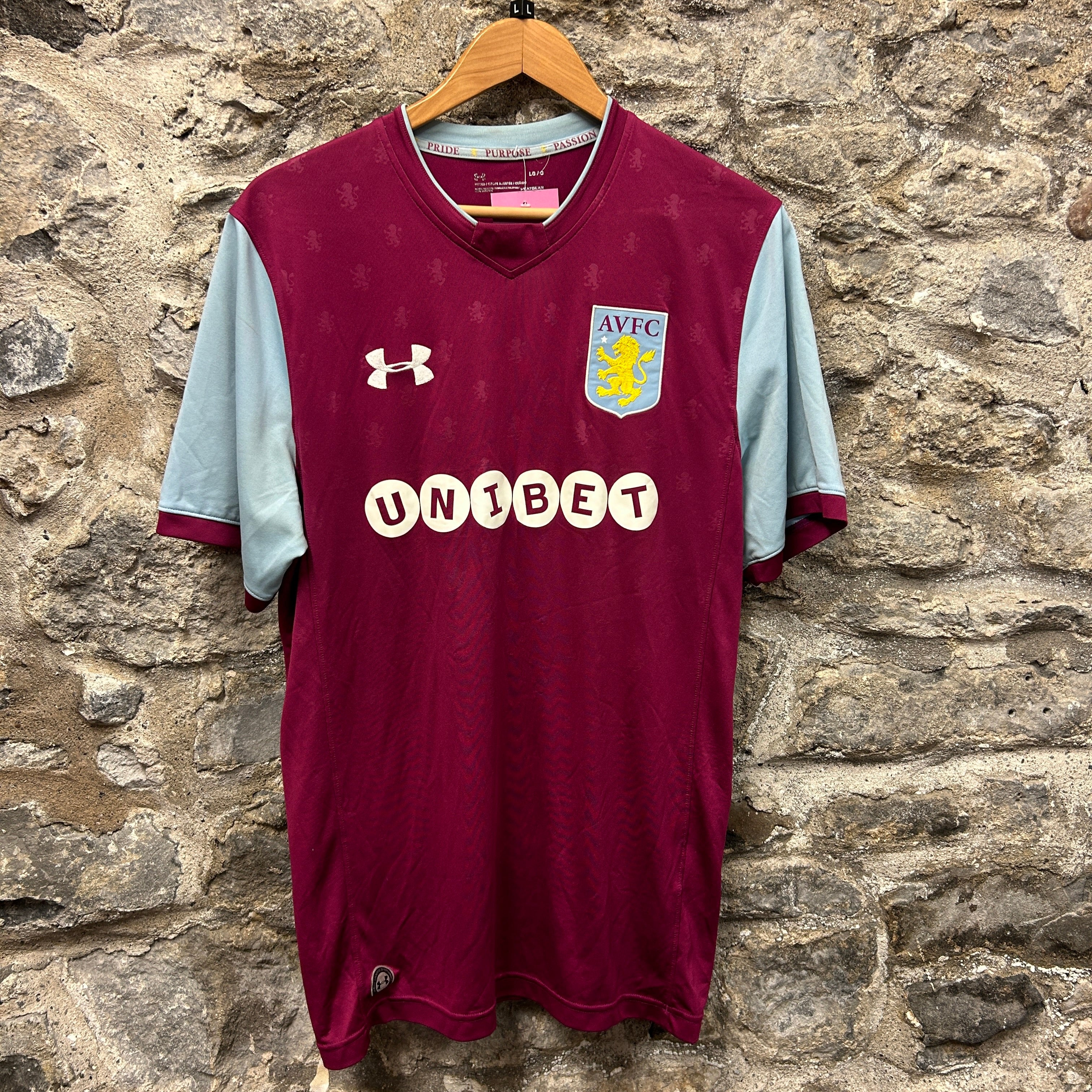 Aston Villa 2017/2018 Under Armour Football Shirt