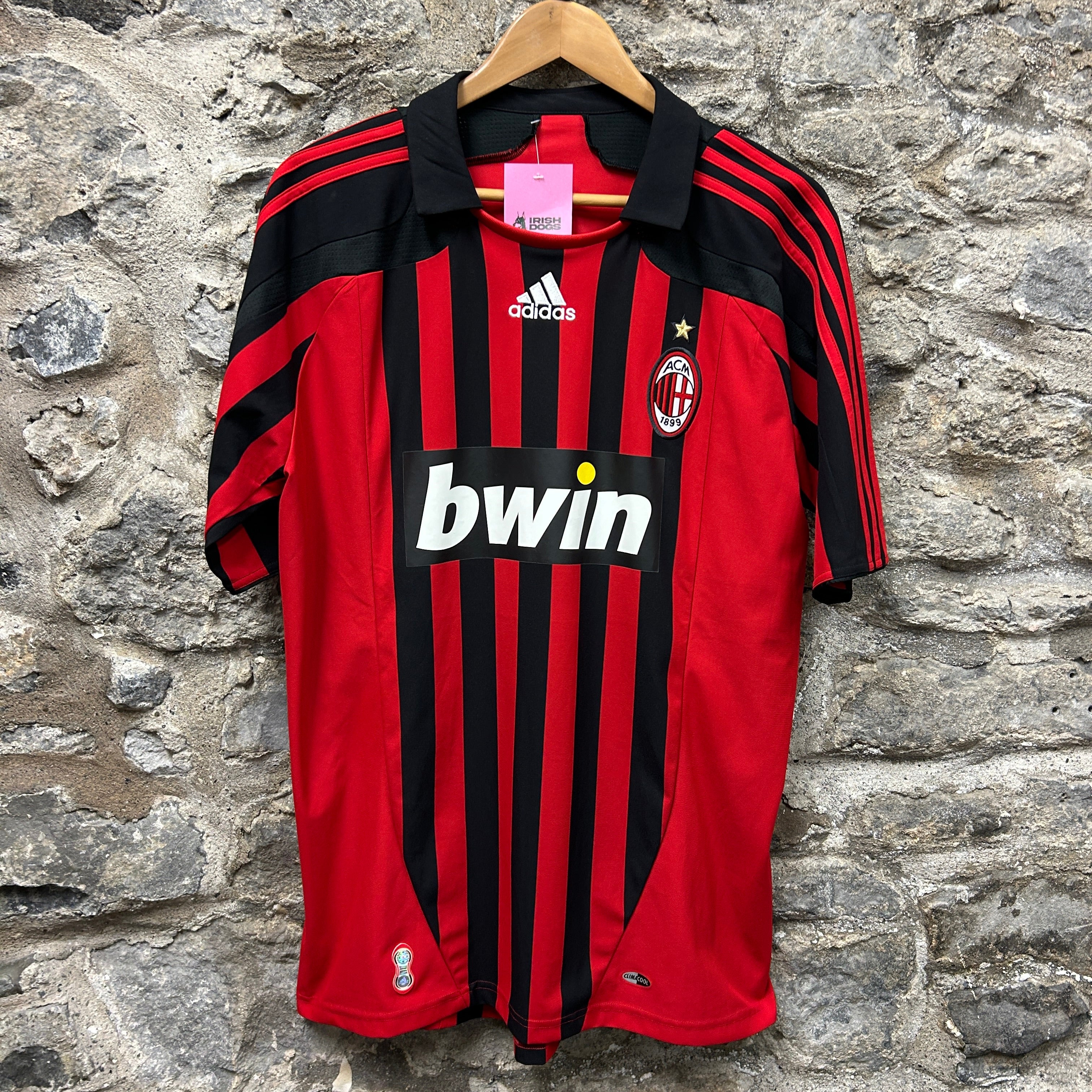 Vintage AC Milan Gattuso 2007/2008 Adidas Football Shirt