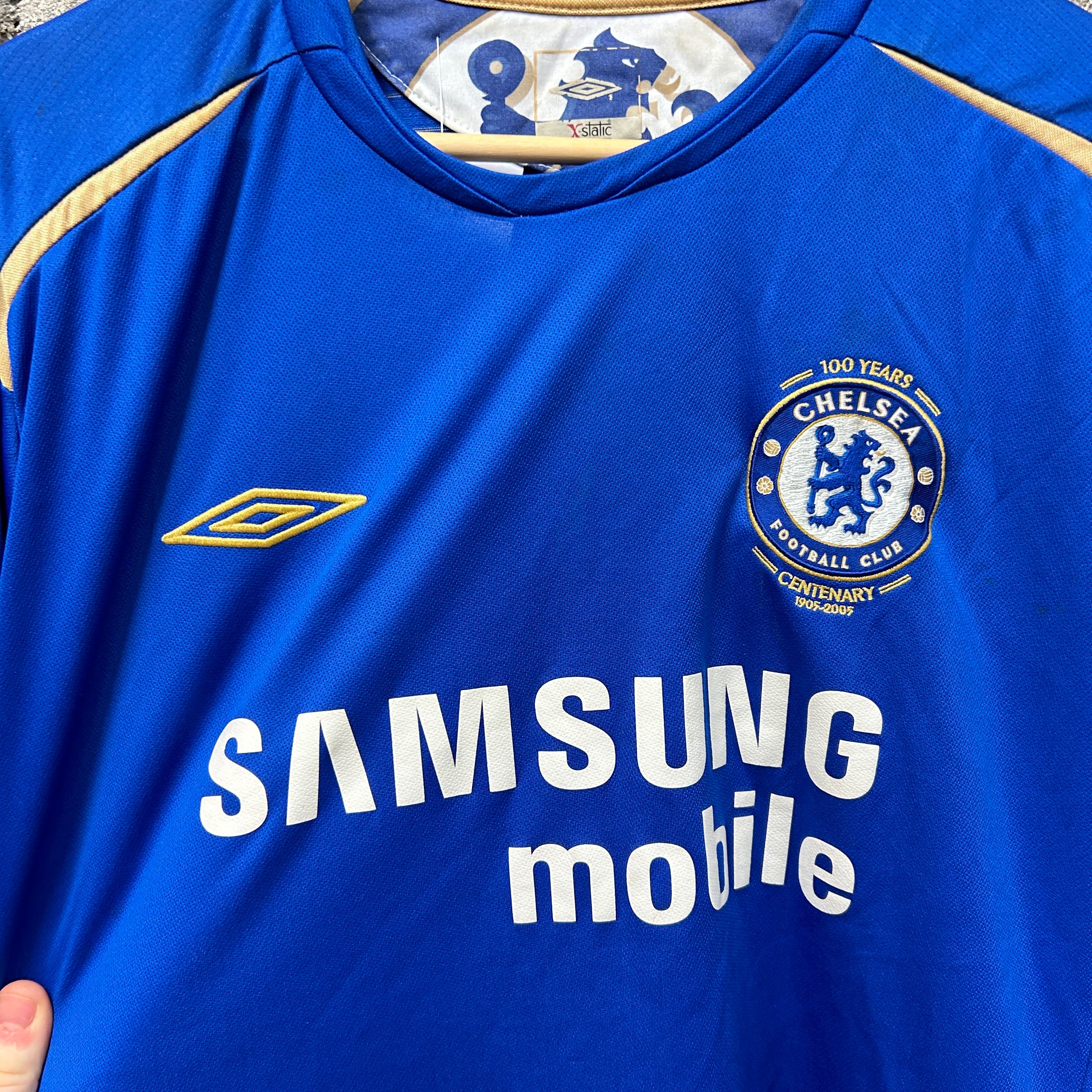 Chelsea Damien Duff 2005/2006 Umbro Football Shirt