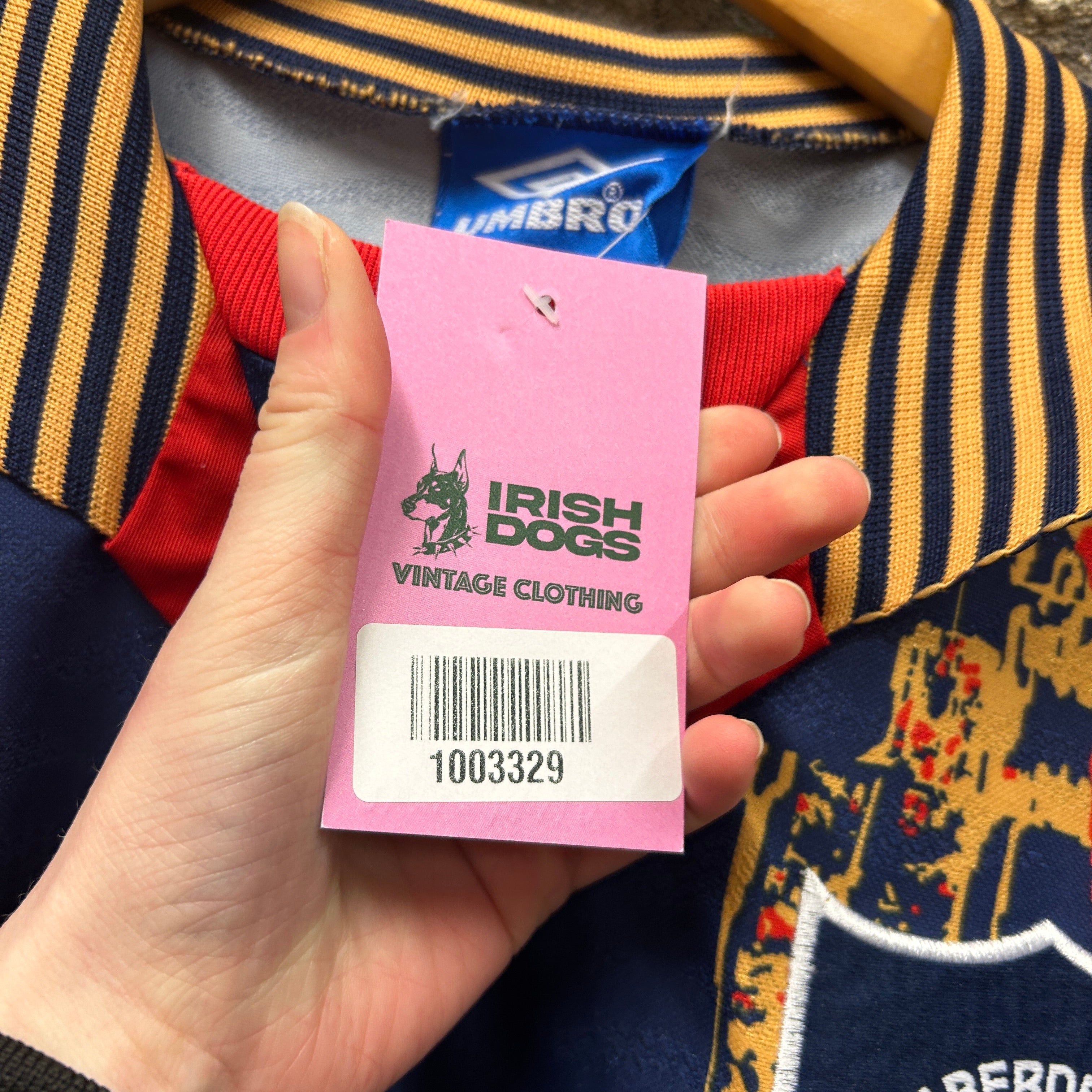 Vintage Aberdeen 1994-1996 Umbro Football Shirt