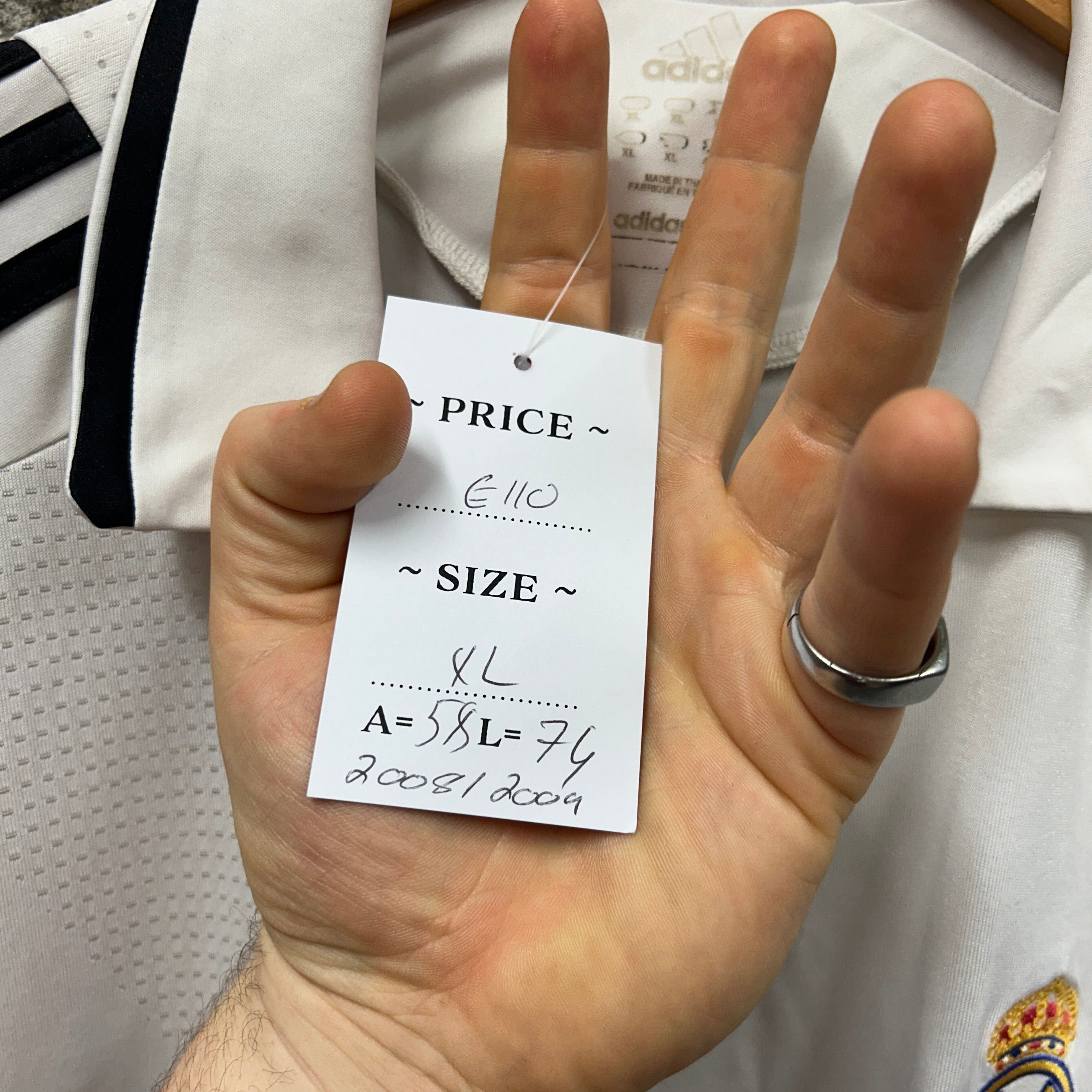 Real Madrid 2008/2009 Adidas Football Shirt