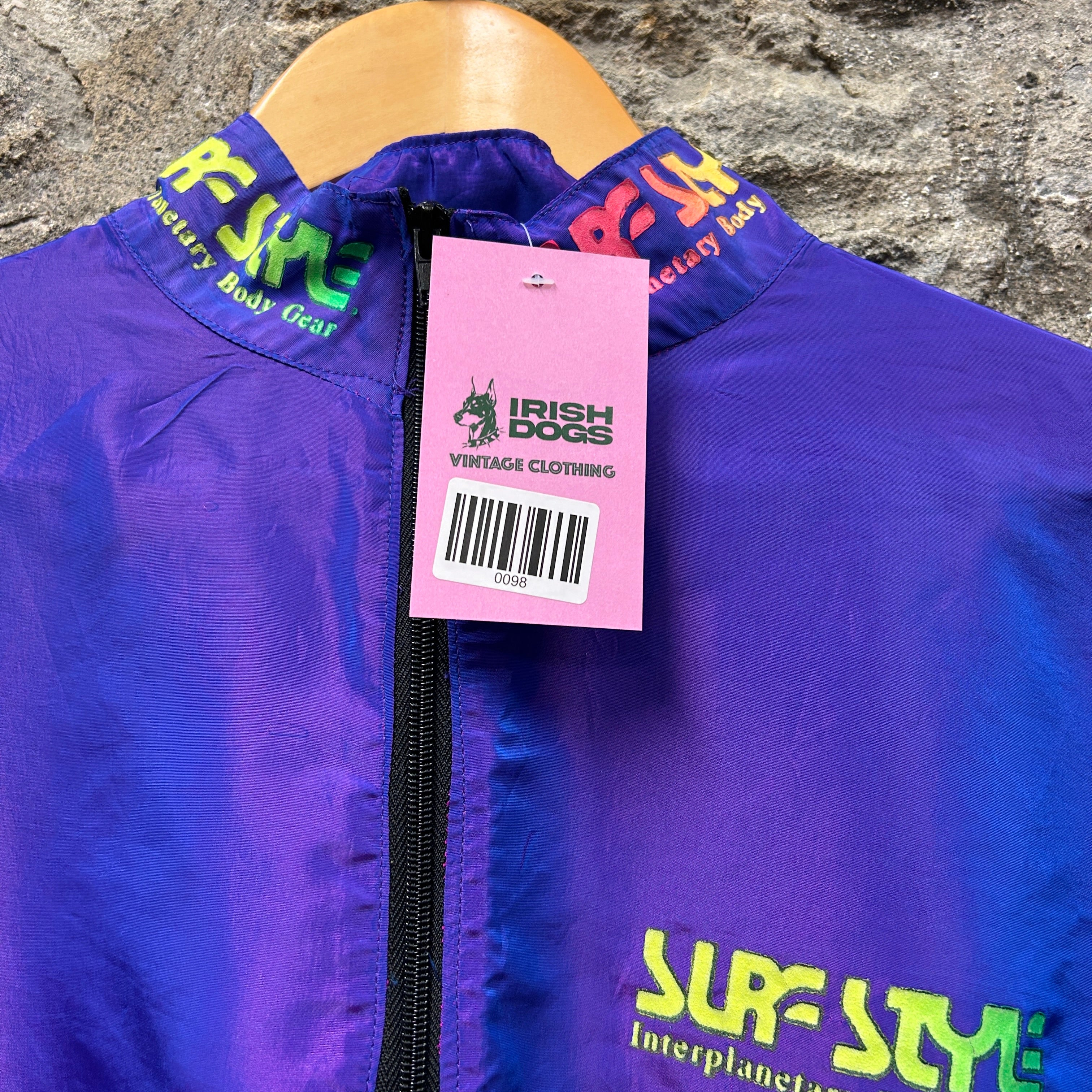 Vintage Surf Style Windbreaker Jacket