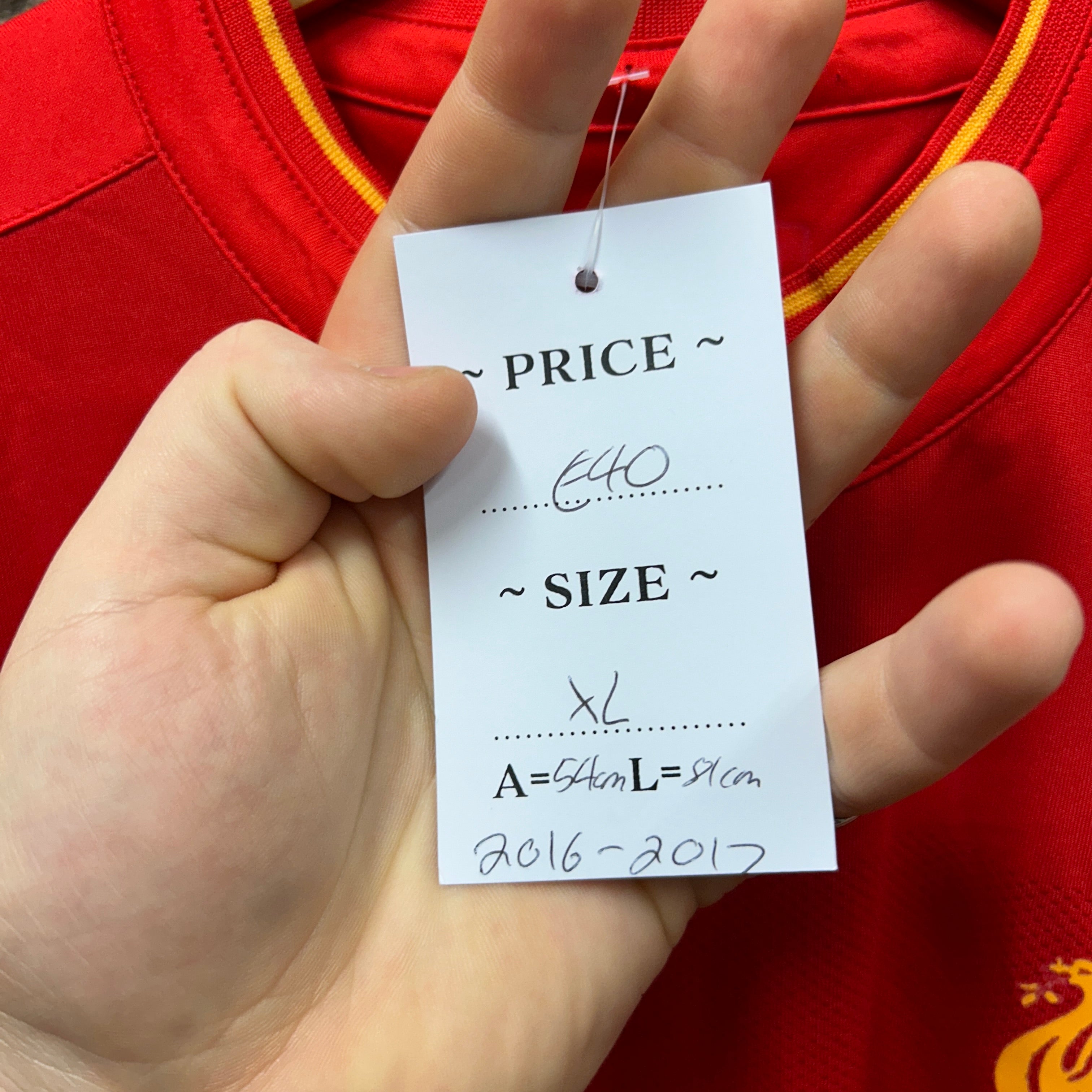 Liverpool 2016/2017 New Balance Football Shirt