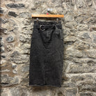 Vintage Denim Skirt with Belt