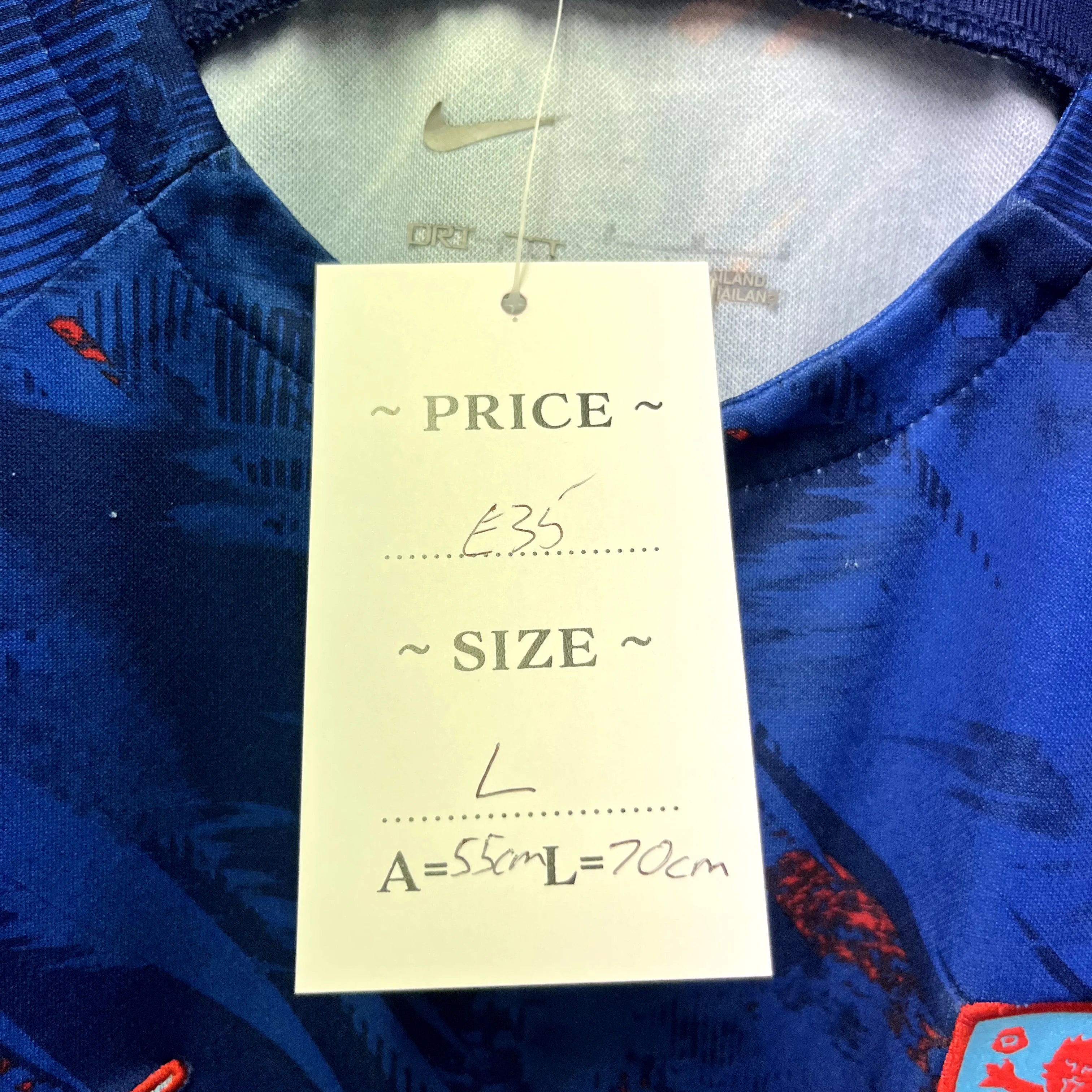 England Nike Football Shirt