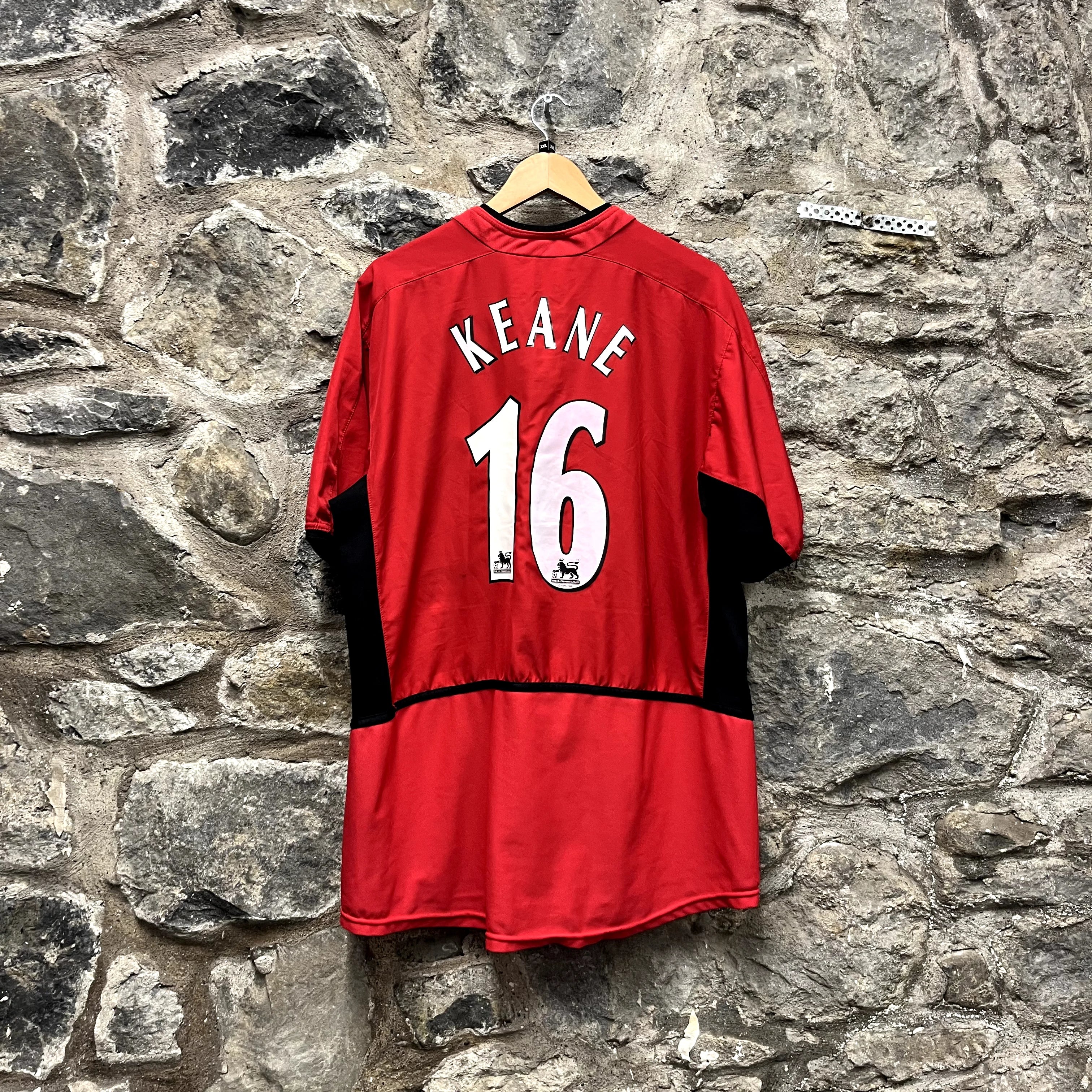 Roy Keane Vintage Manchester United Football Shirt 2002