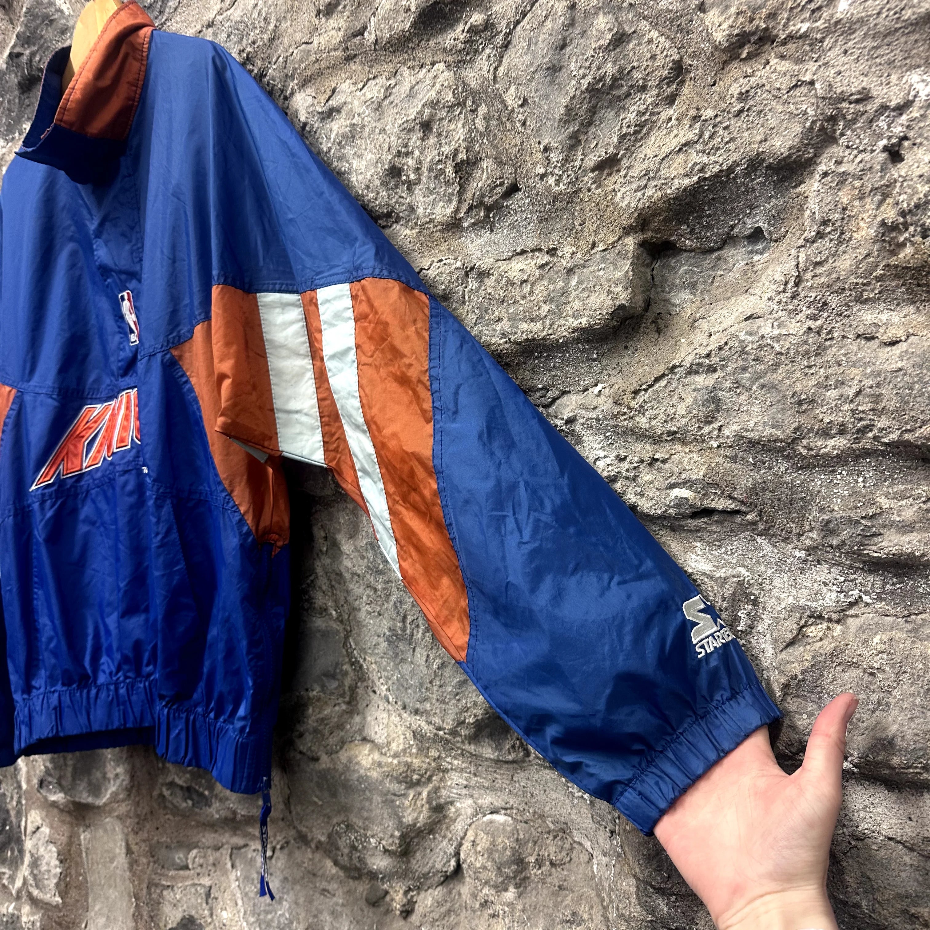 Vintage Starter Windbreaker Jacket New York Knicks