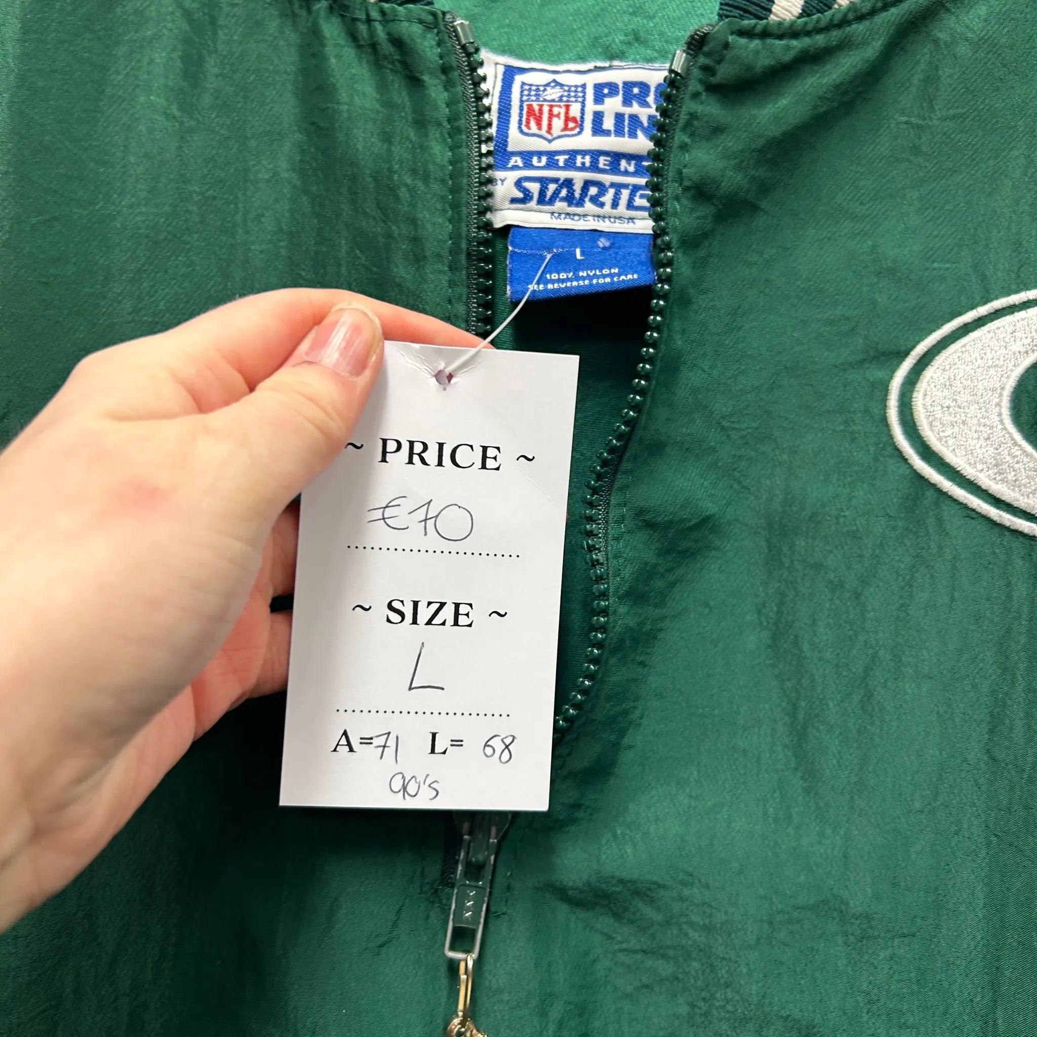 Vintage Starter Pullover Jacket Green Bay Packers