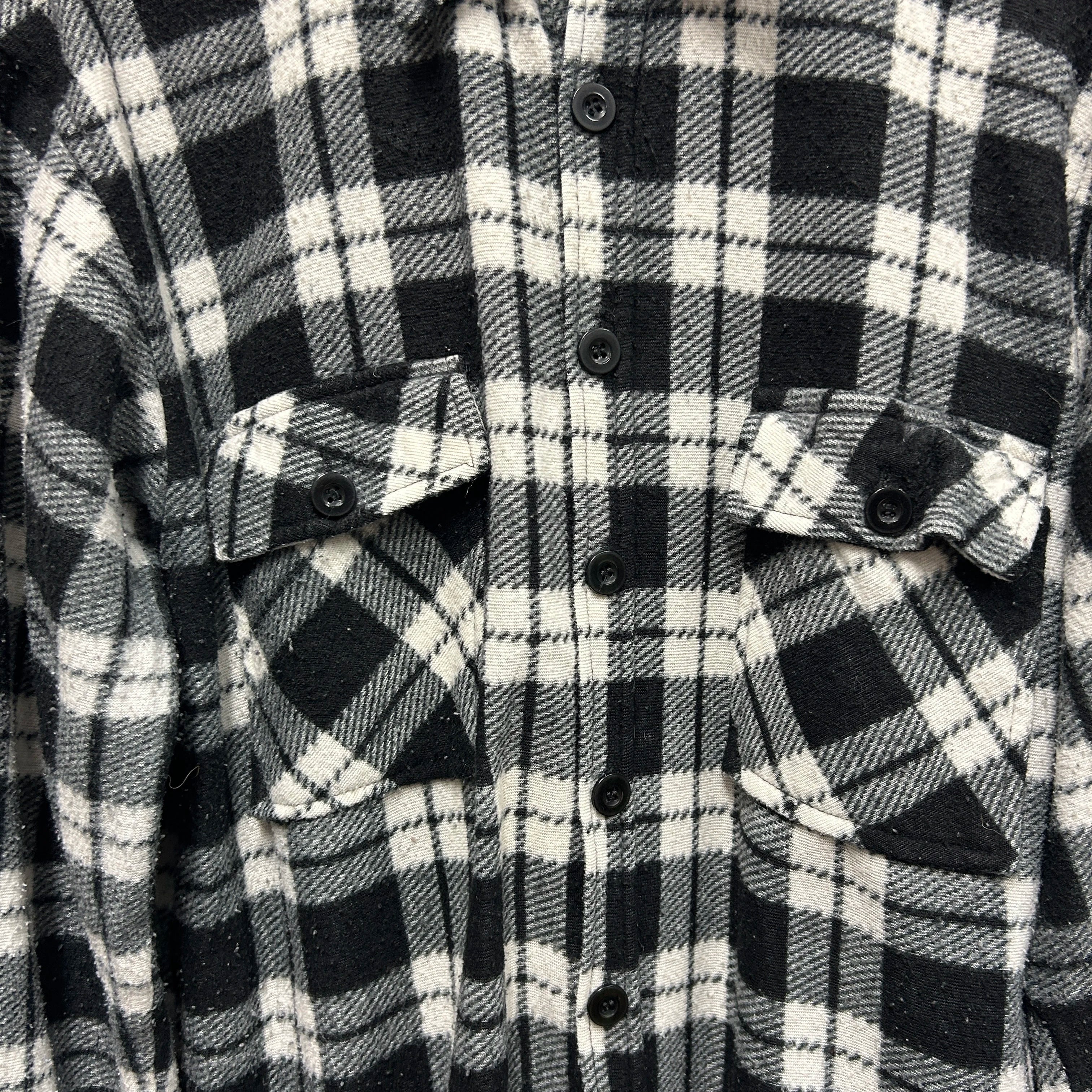 Vintage Gele Plaid Flannel Overshirt