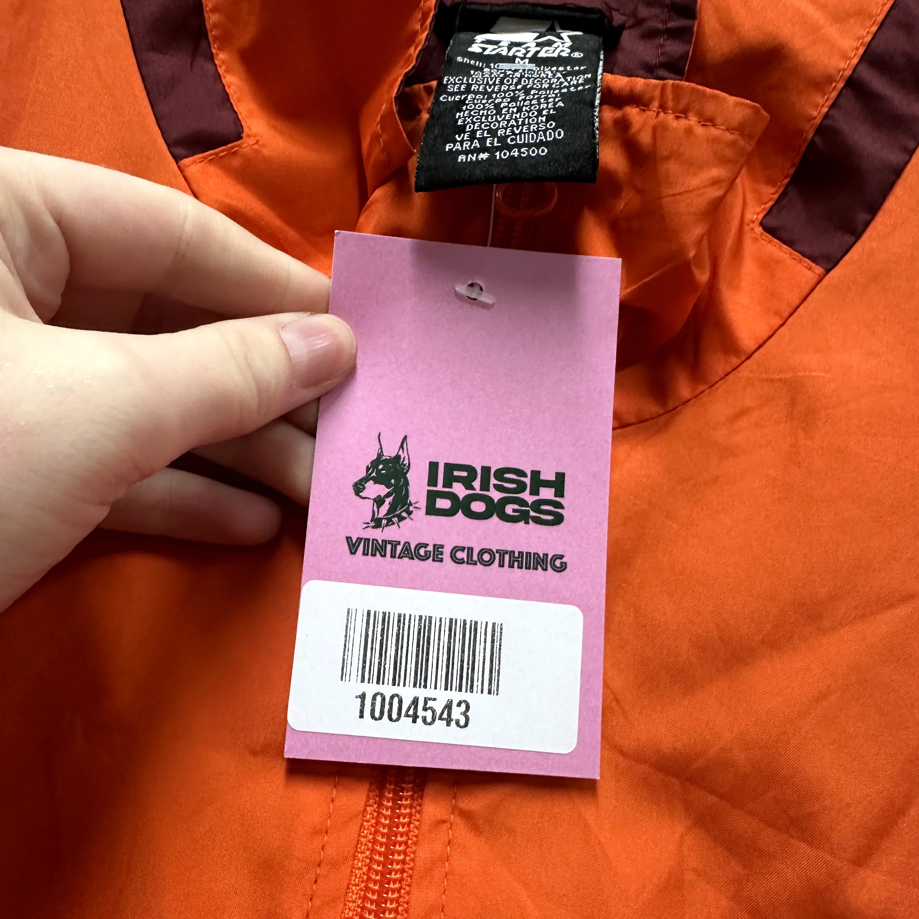 Vintage Starter Windbreaker Jacket Virginia Tech