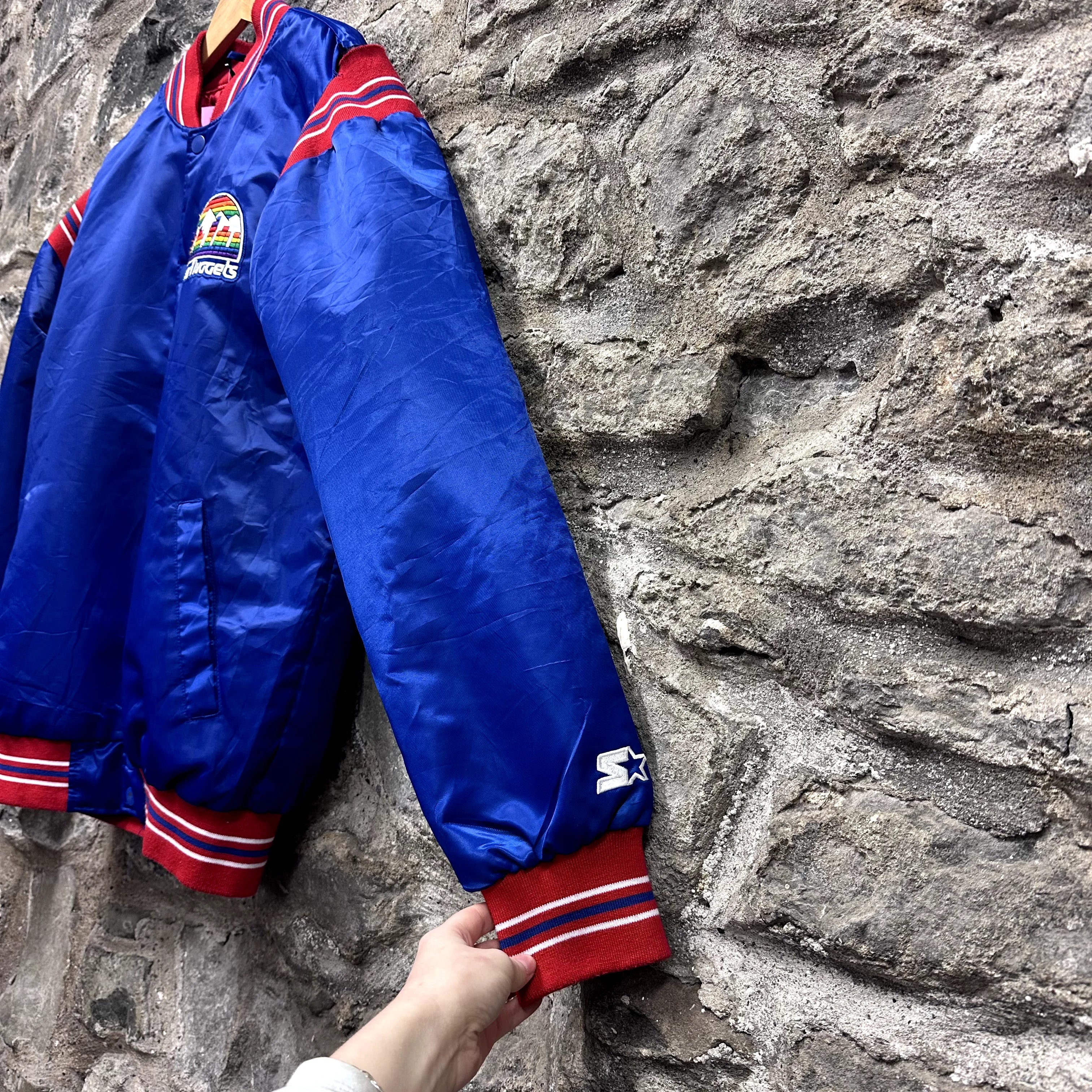Vintage Starter Bomber Jacket Denver Nuggets