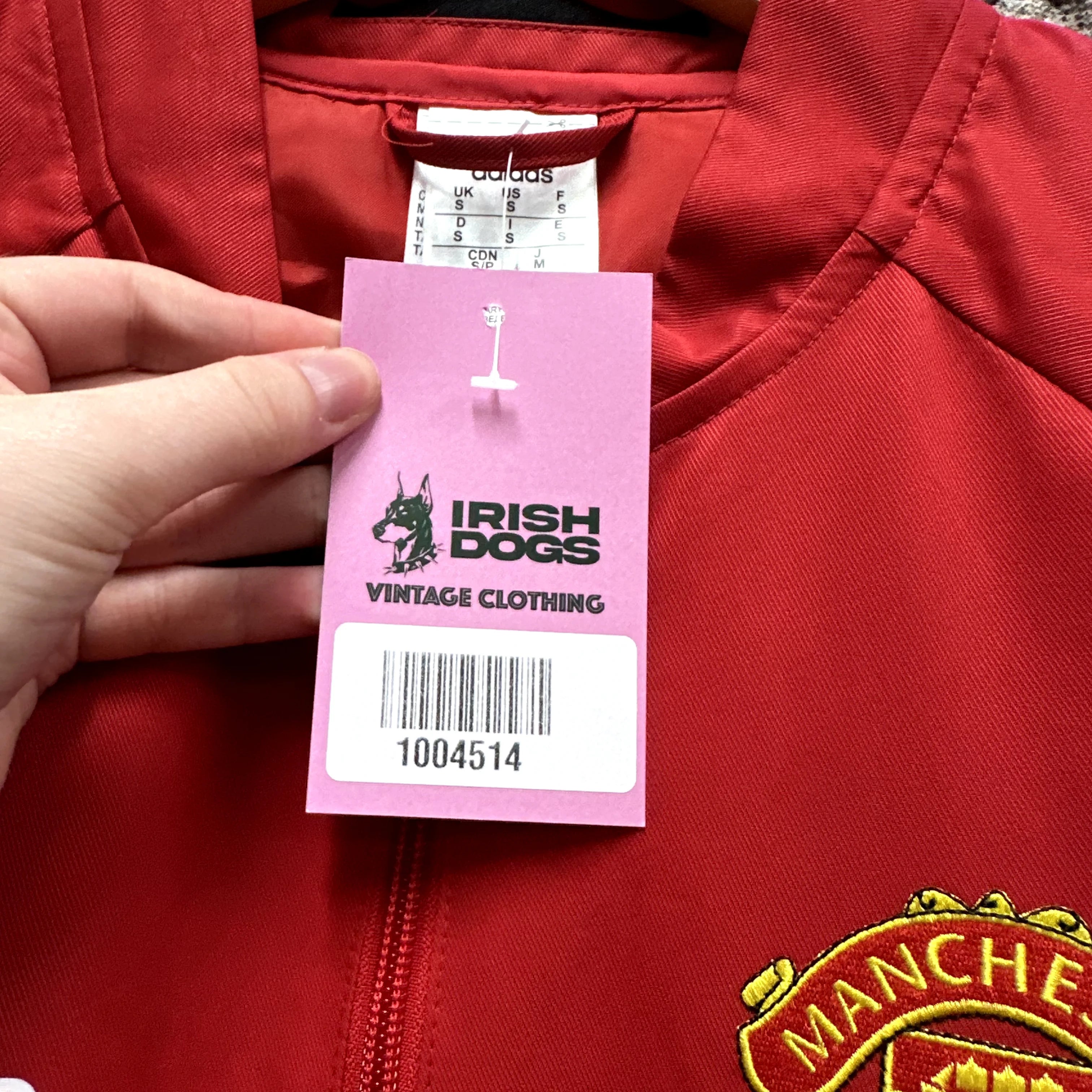 Manchester United Adidas Track Jacket