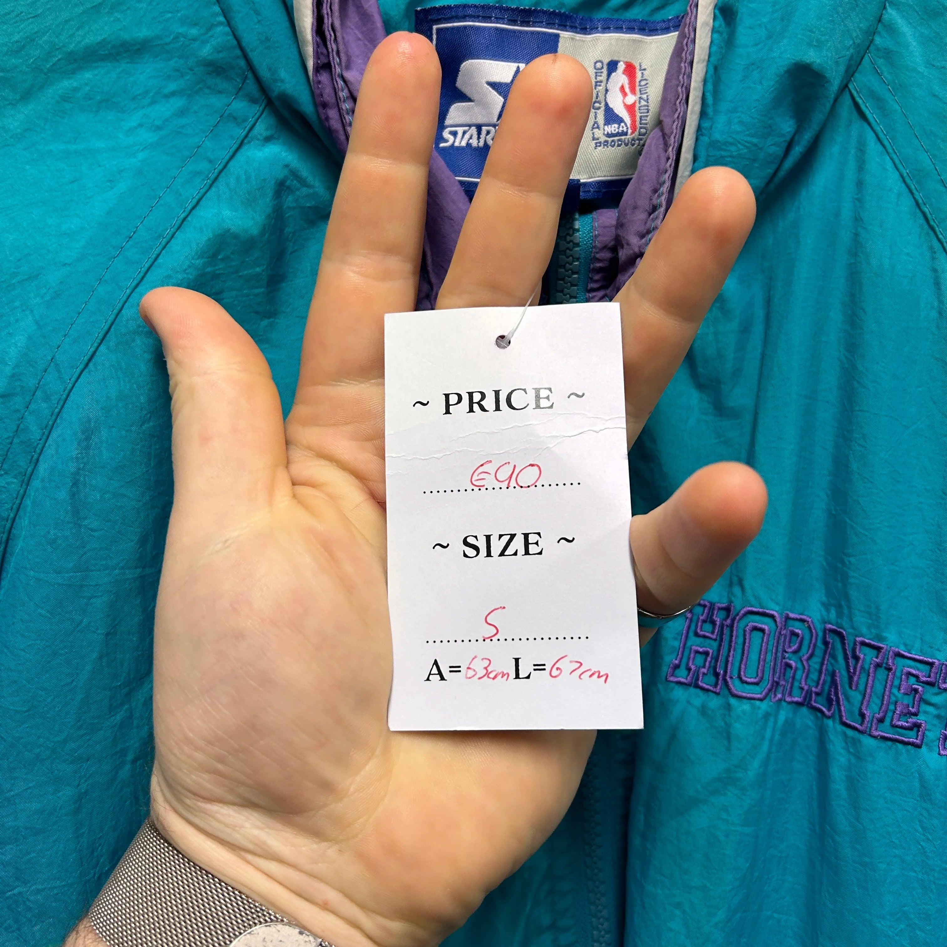 Vintage Charlotte hornets Starter Windbreaker Jacket