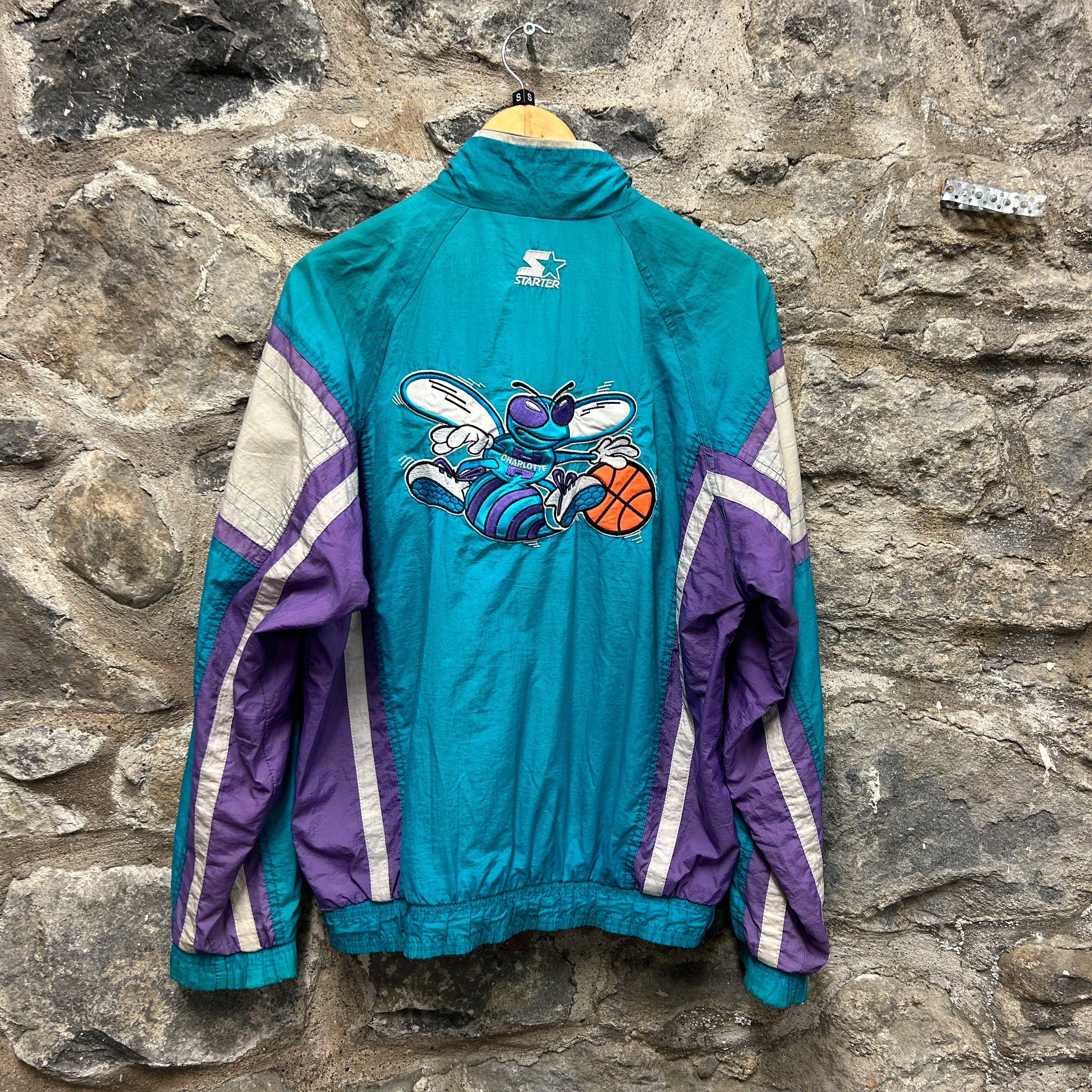 Vintage Charlotte hornets Starter Windbreaker Jacket