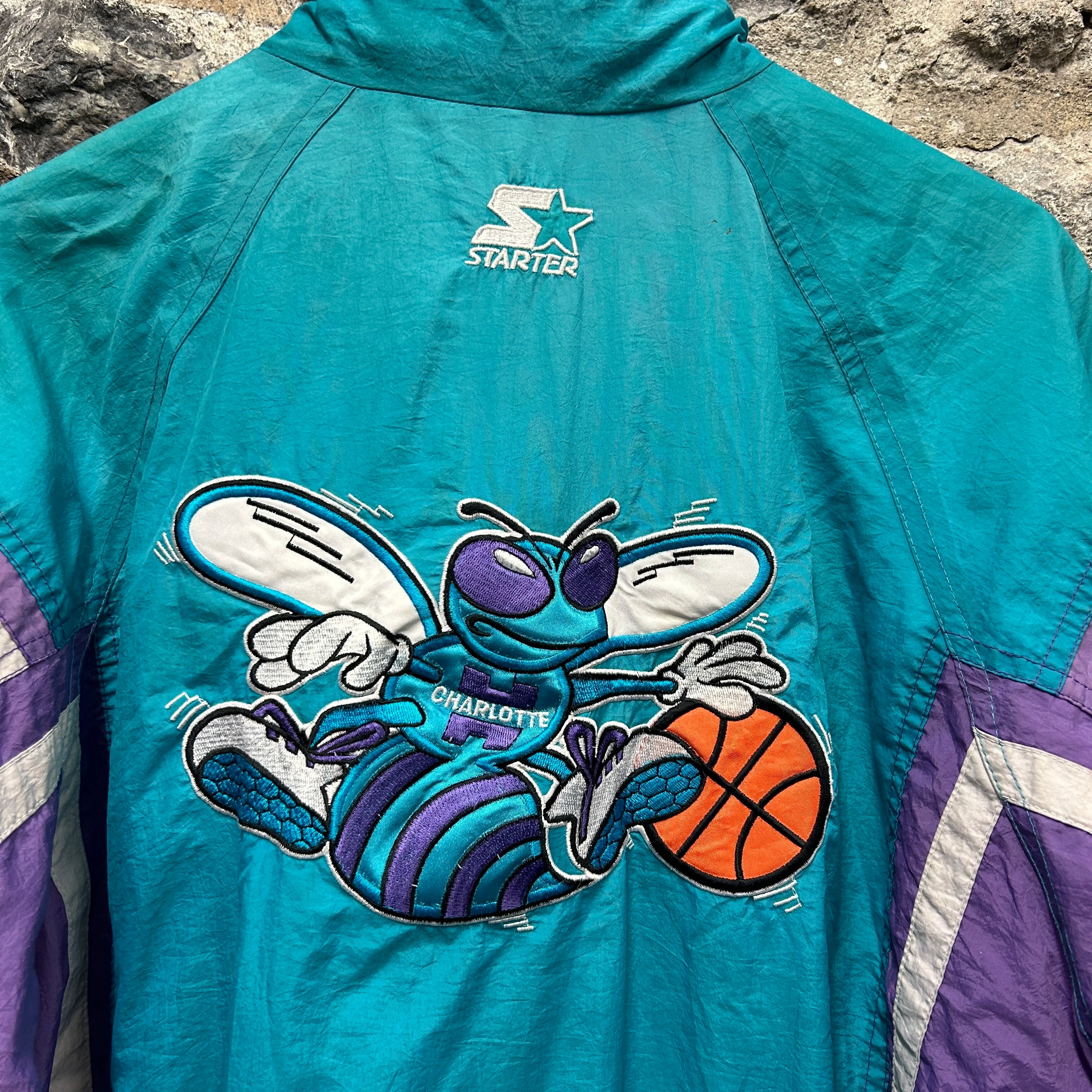 Vintage Charlotte hornets Starter Windbreaker Jacket