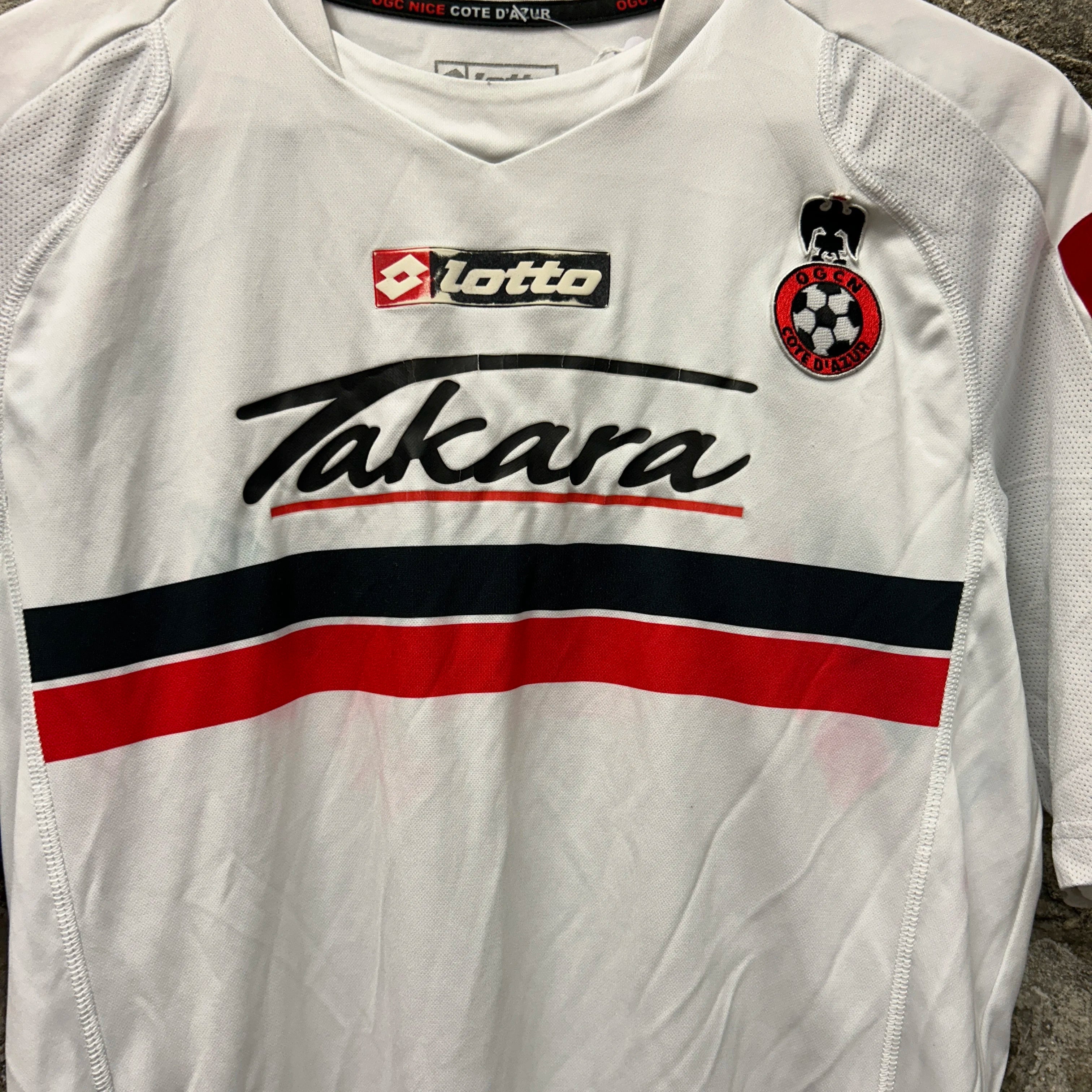 Vintage OGC Nice Football Shirt-2008-2009