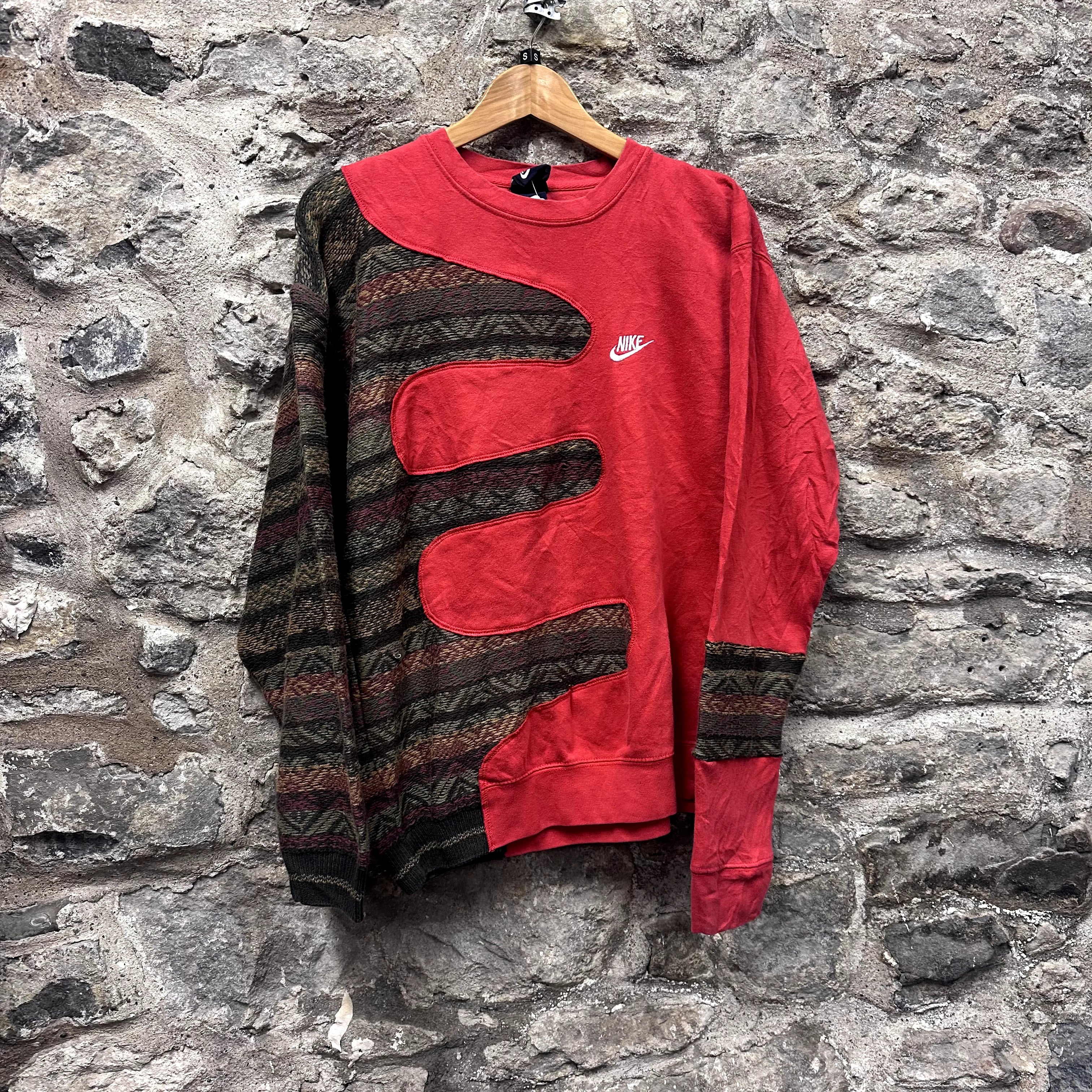 <p>Patterned Rework Nike Sweatshirt</p>