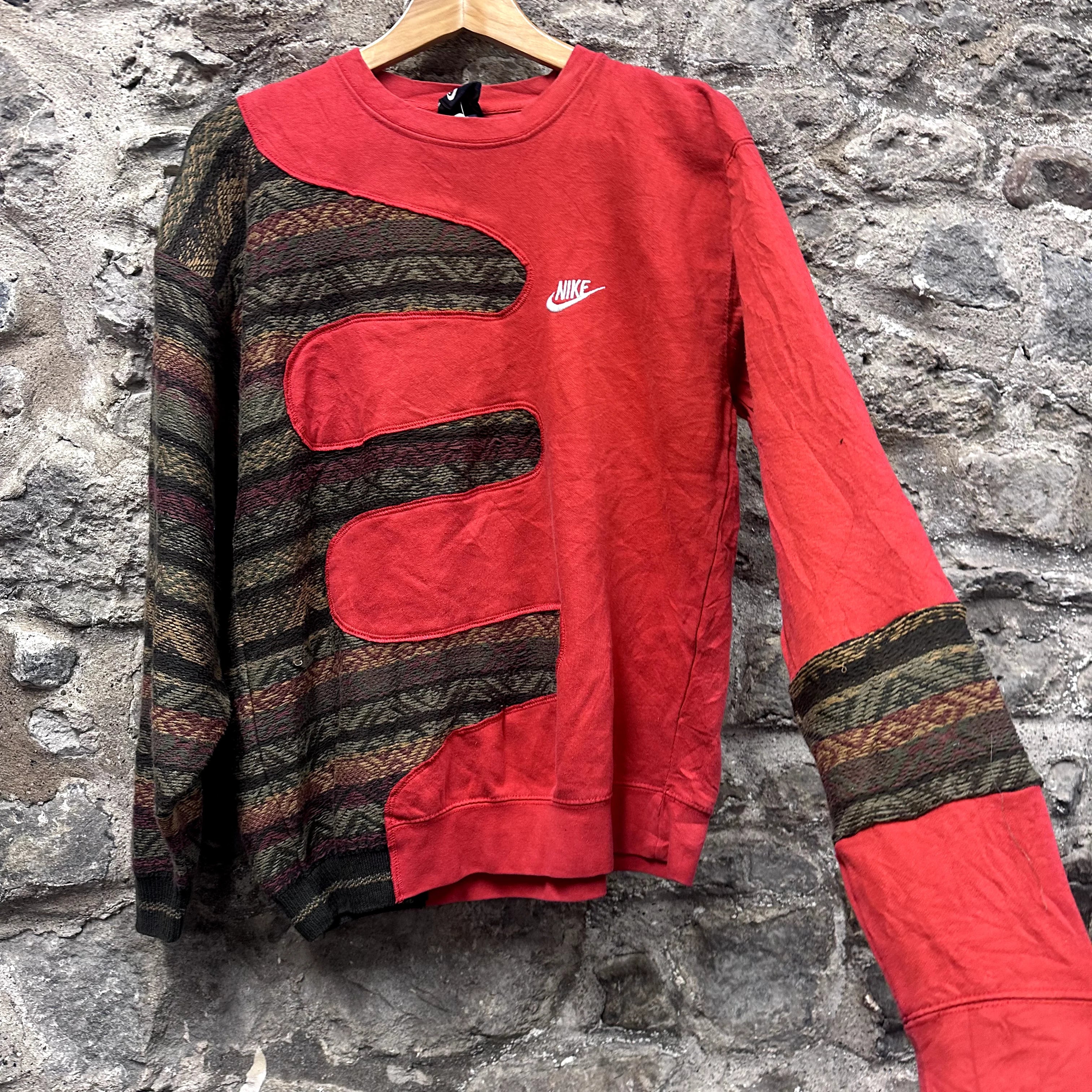 <p>Patterned Rework Nike Sweatshirt</p>