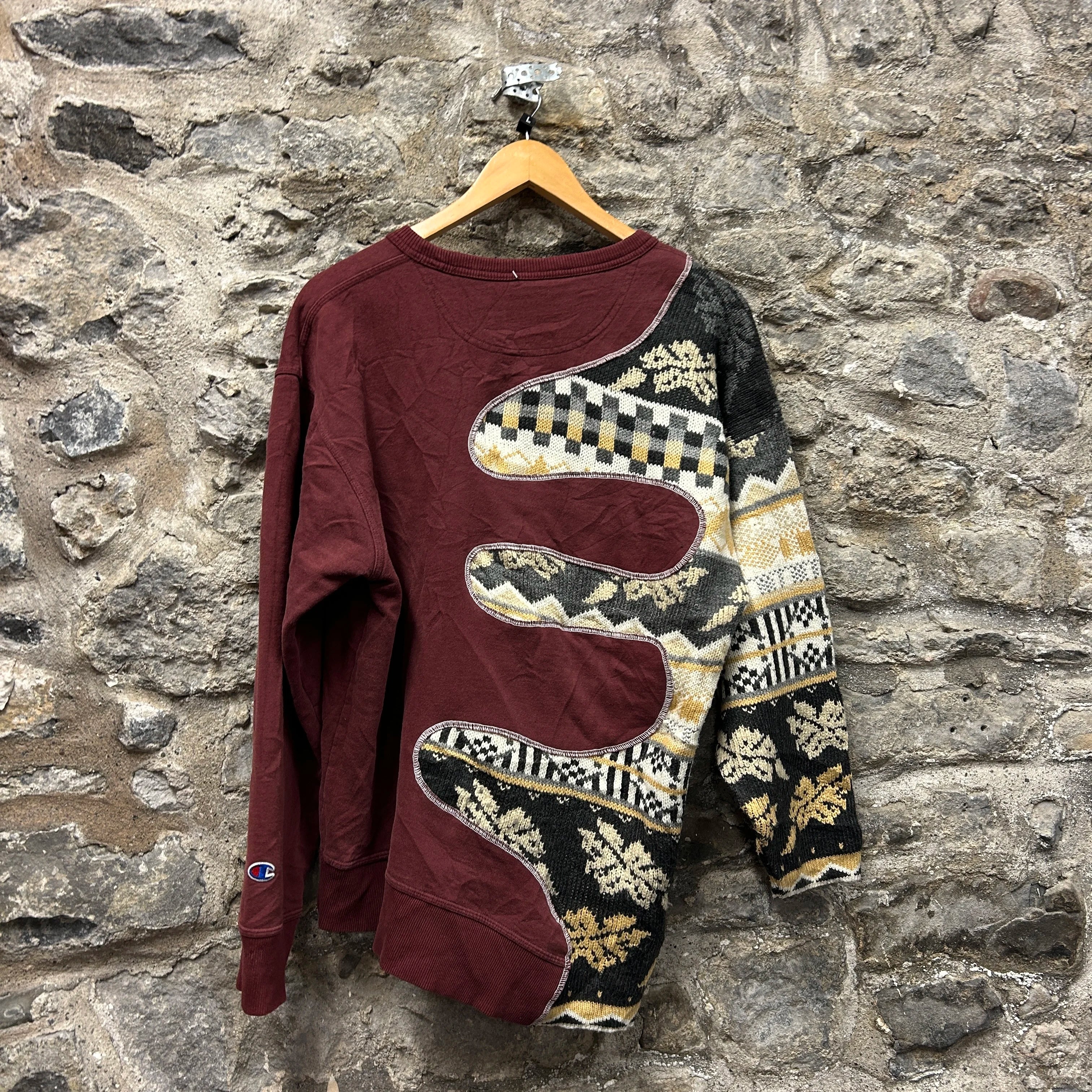 <p>Champion Patterned Rework Sweatshirt</p>