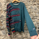 <p>Champion Patterned Rework Sweatshirt</p>