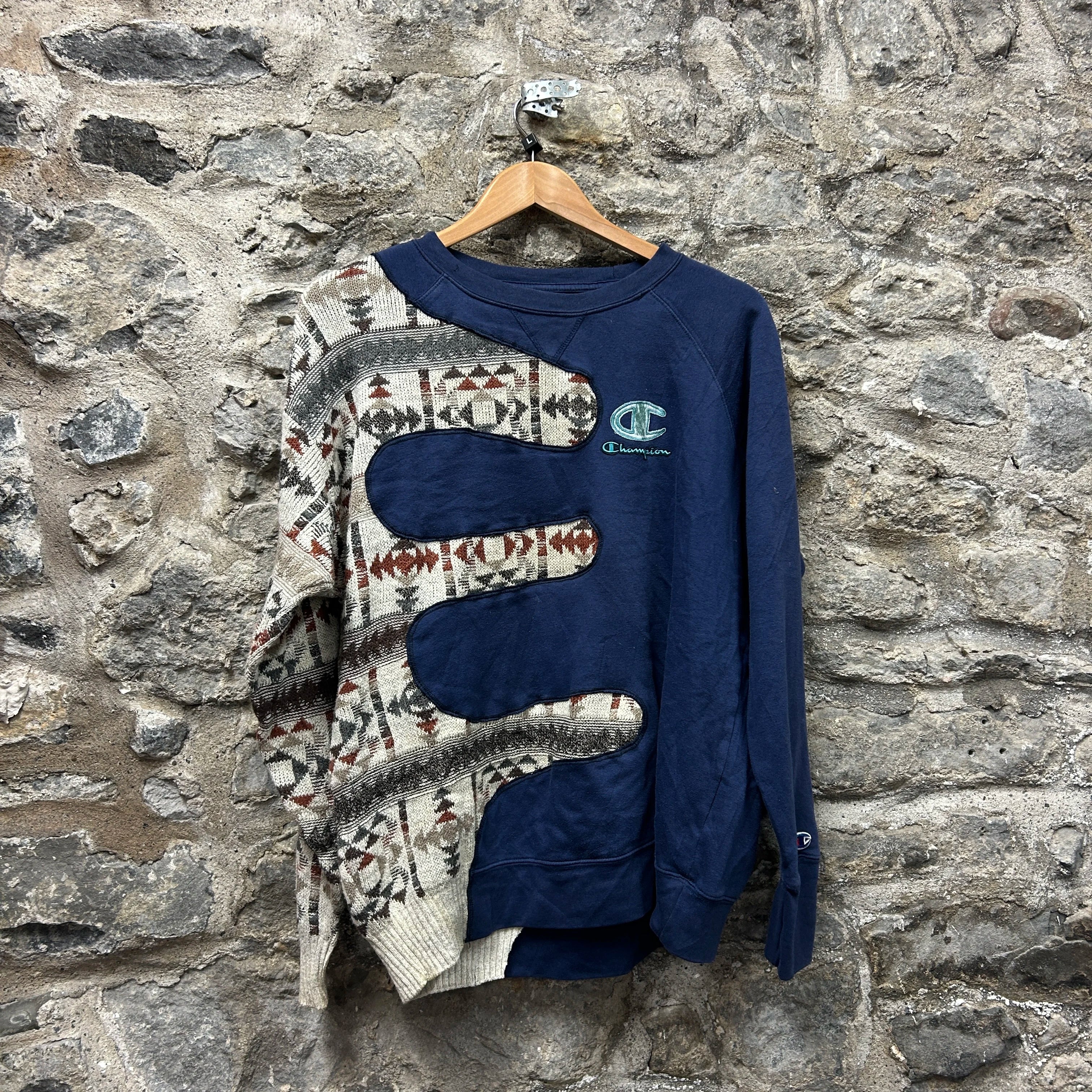 <p>Champion Patterned Rework Sweatshirt</p>