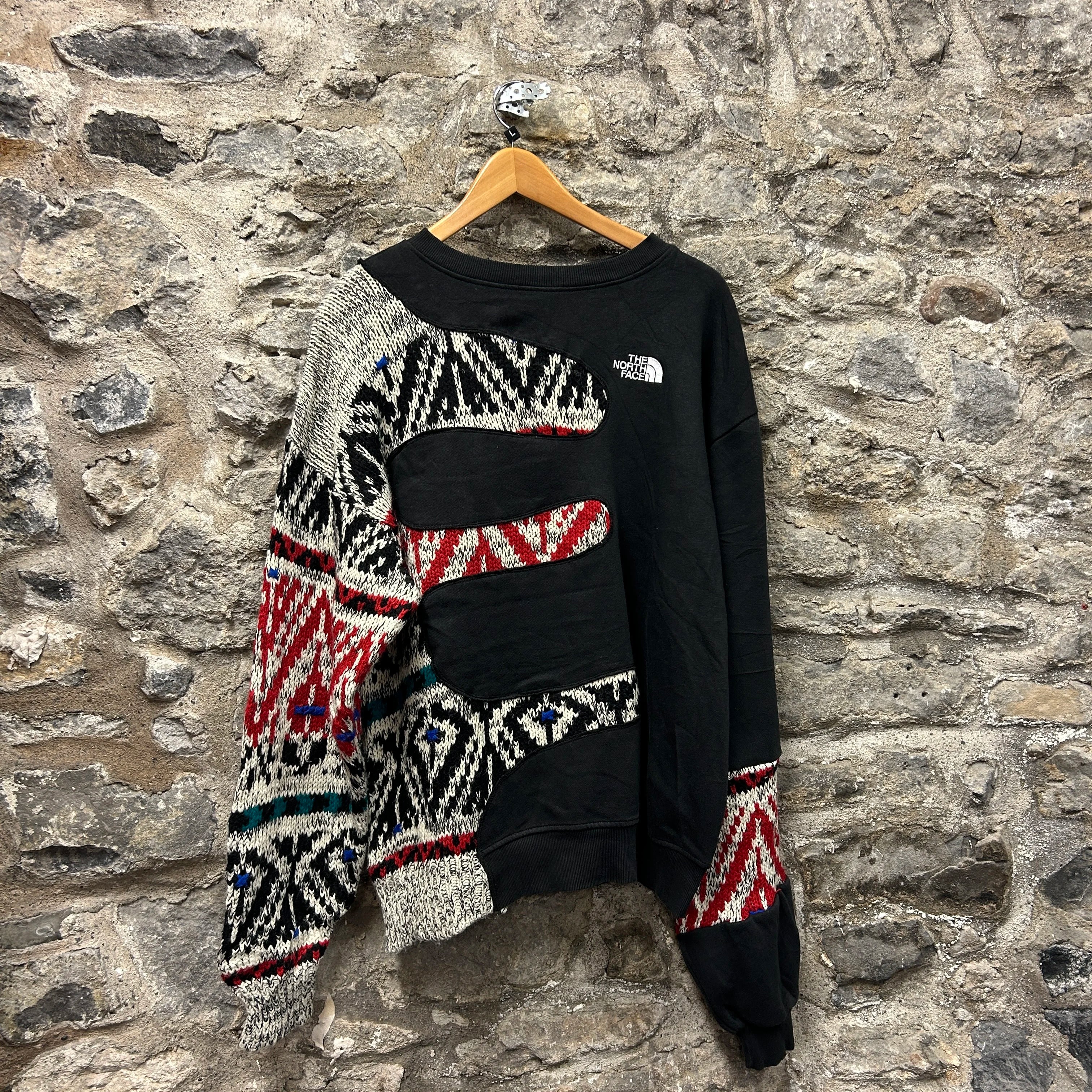 <p>The North Face Patterned Rework Sweatshirt</p>